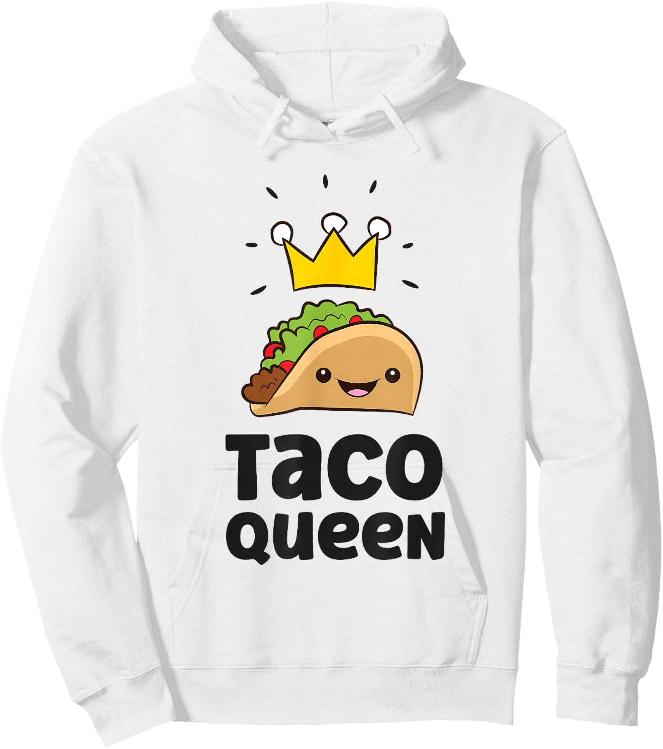 Taco Queen Funny Taco Hoodie - Hoodie | White