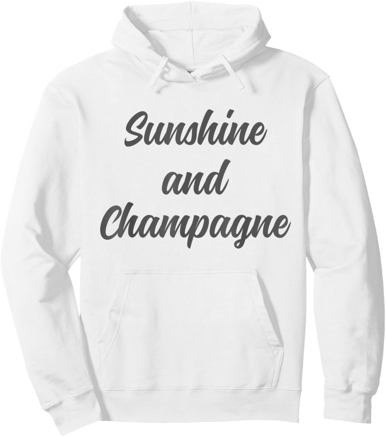 Sunshine And Champagne Funny Wine And Summer Vibes Women Hoodie - Hoodie | White