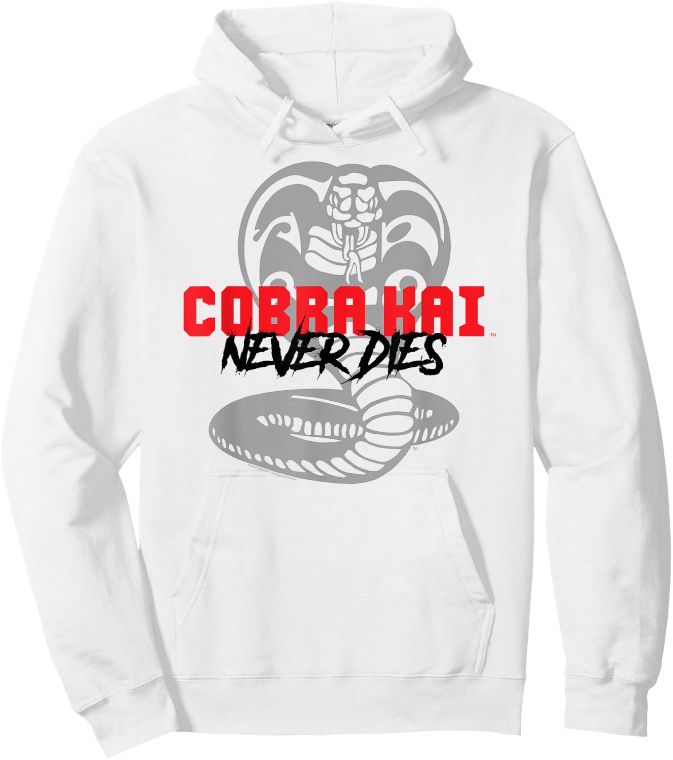 Cobra Kai Never Dies Season 5 Logo Hoodie - Hoodie | White