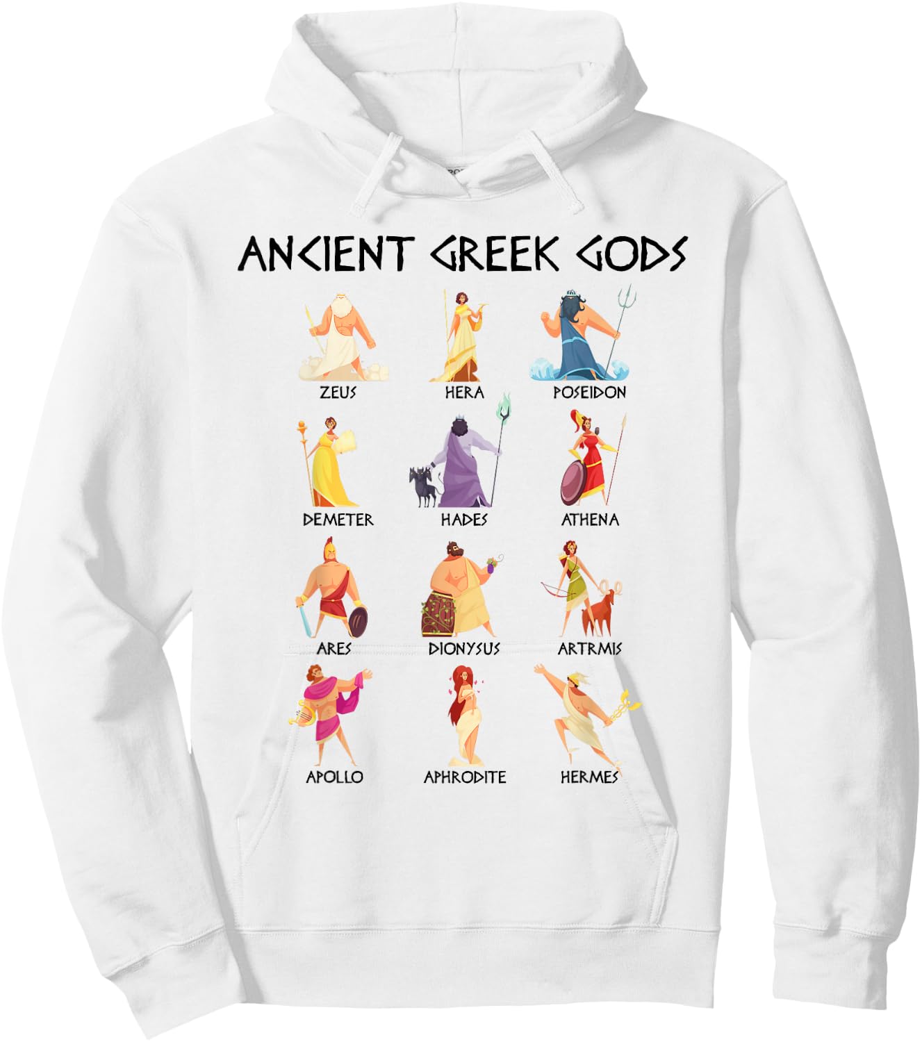 Greek Mythology Gods - Gods of Greece - Ancient Greek Hoodie - Hoodie | White
