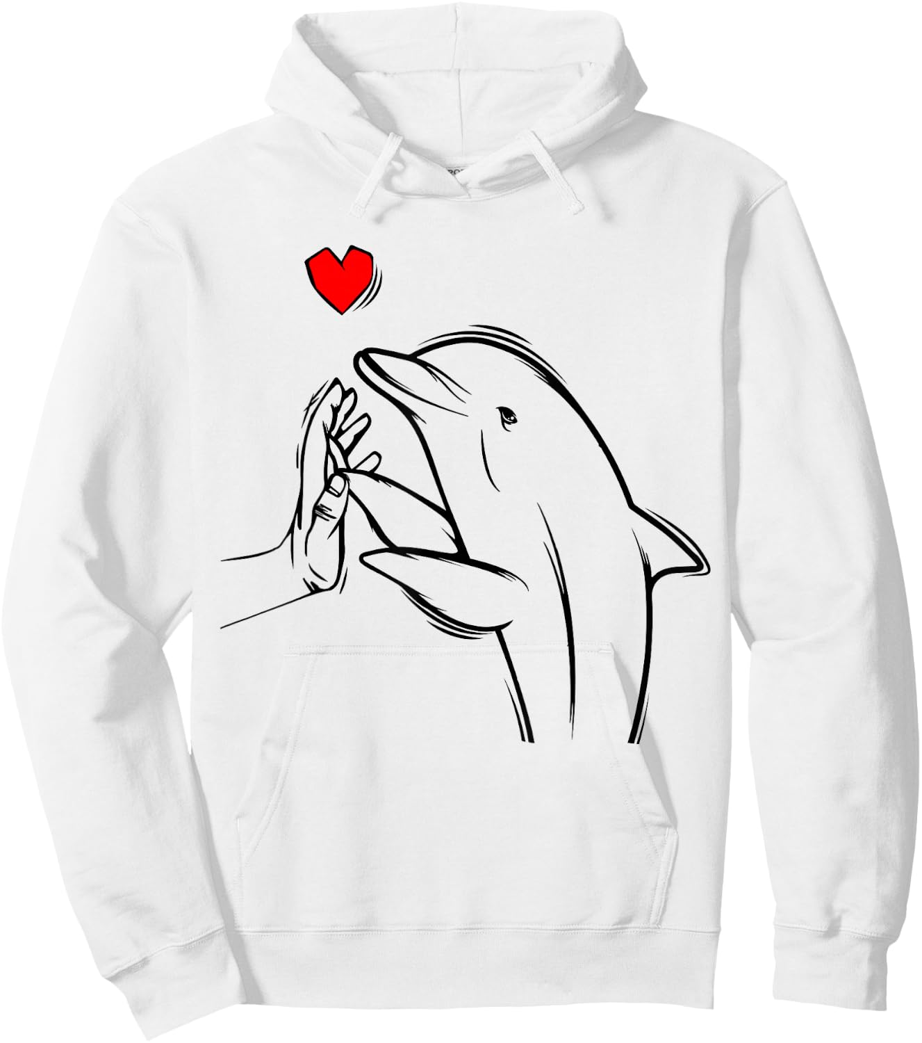 Dolphin Women's/Children's/Girls' Dolphins Hoodie - Hoodie | White