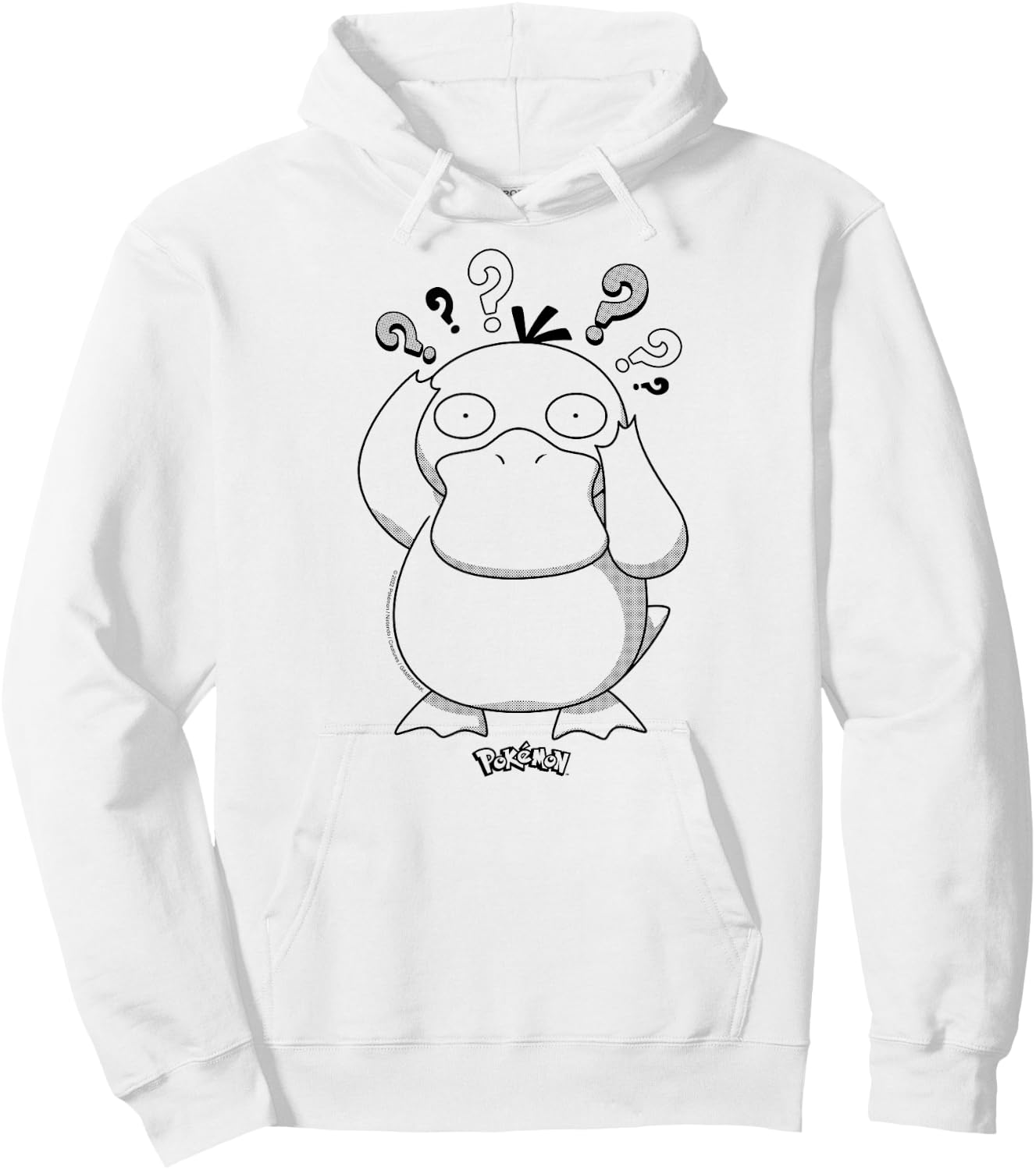 Pokémon - Psyduck Pattern Hoodie - Hoodie | White