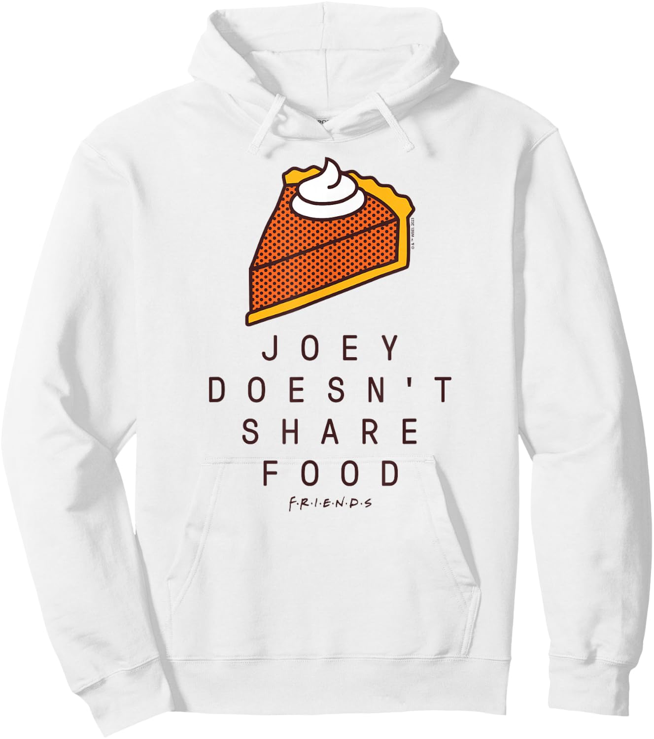 Friends - Joey Doesn't Share Food Hoodie - Hoodie | White