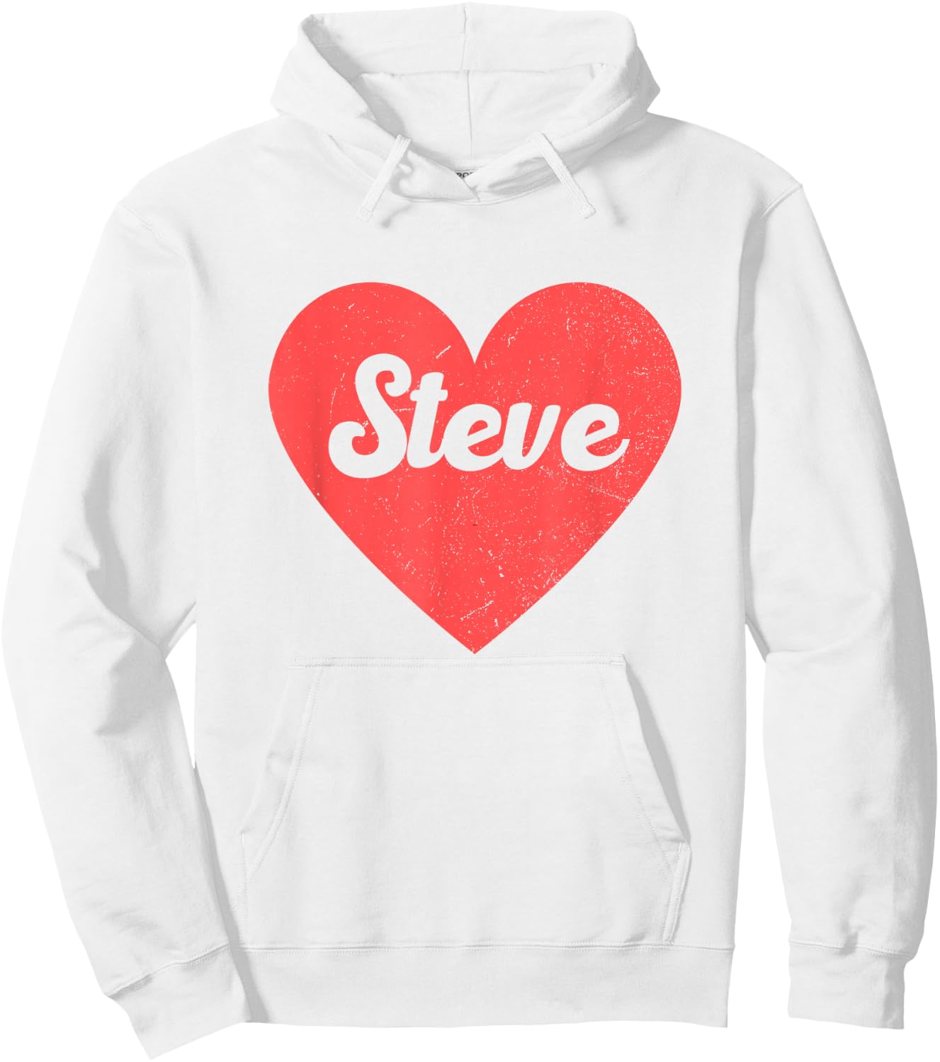 I Heart Steve - First Names And Hearts, I Love Steve Hoodie - Hoodie | White