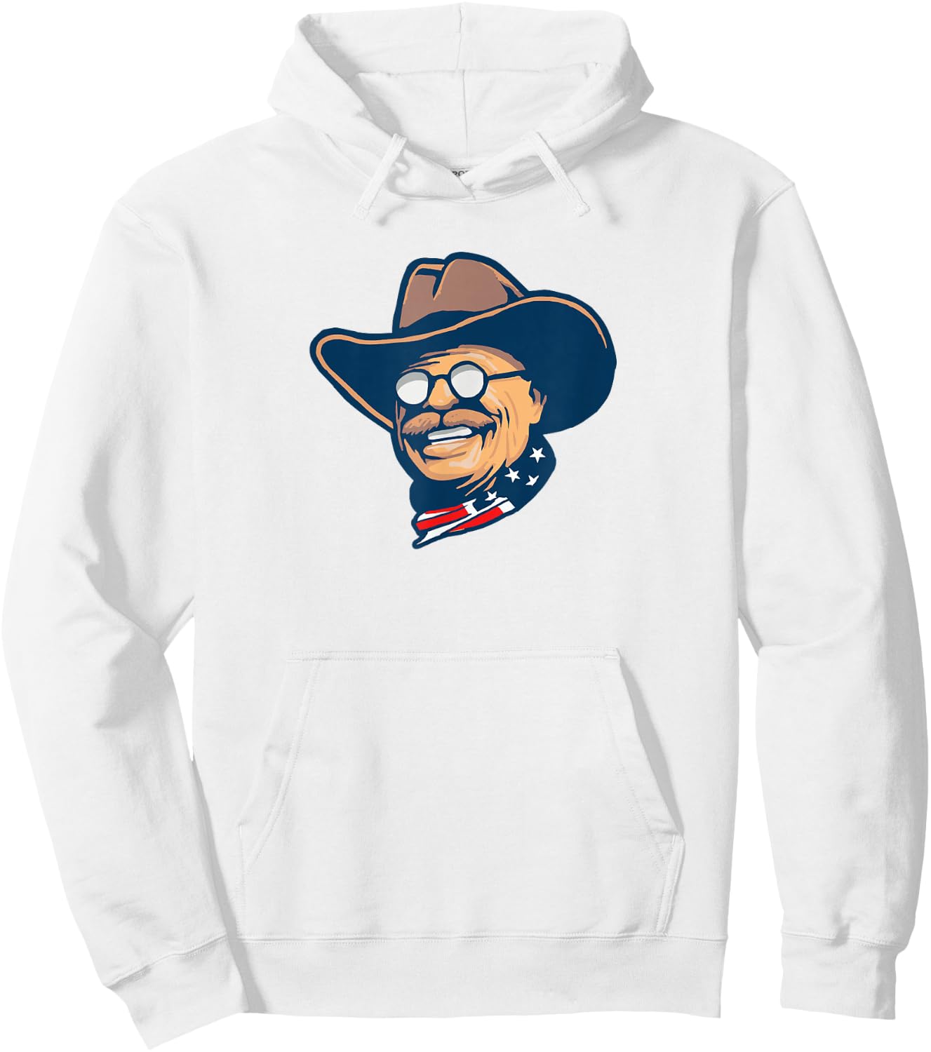 Giant Step Design Co. Teddy Roosevelt Rough Rider American National Parks Retro Hoodie - Hoodie | White