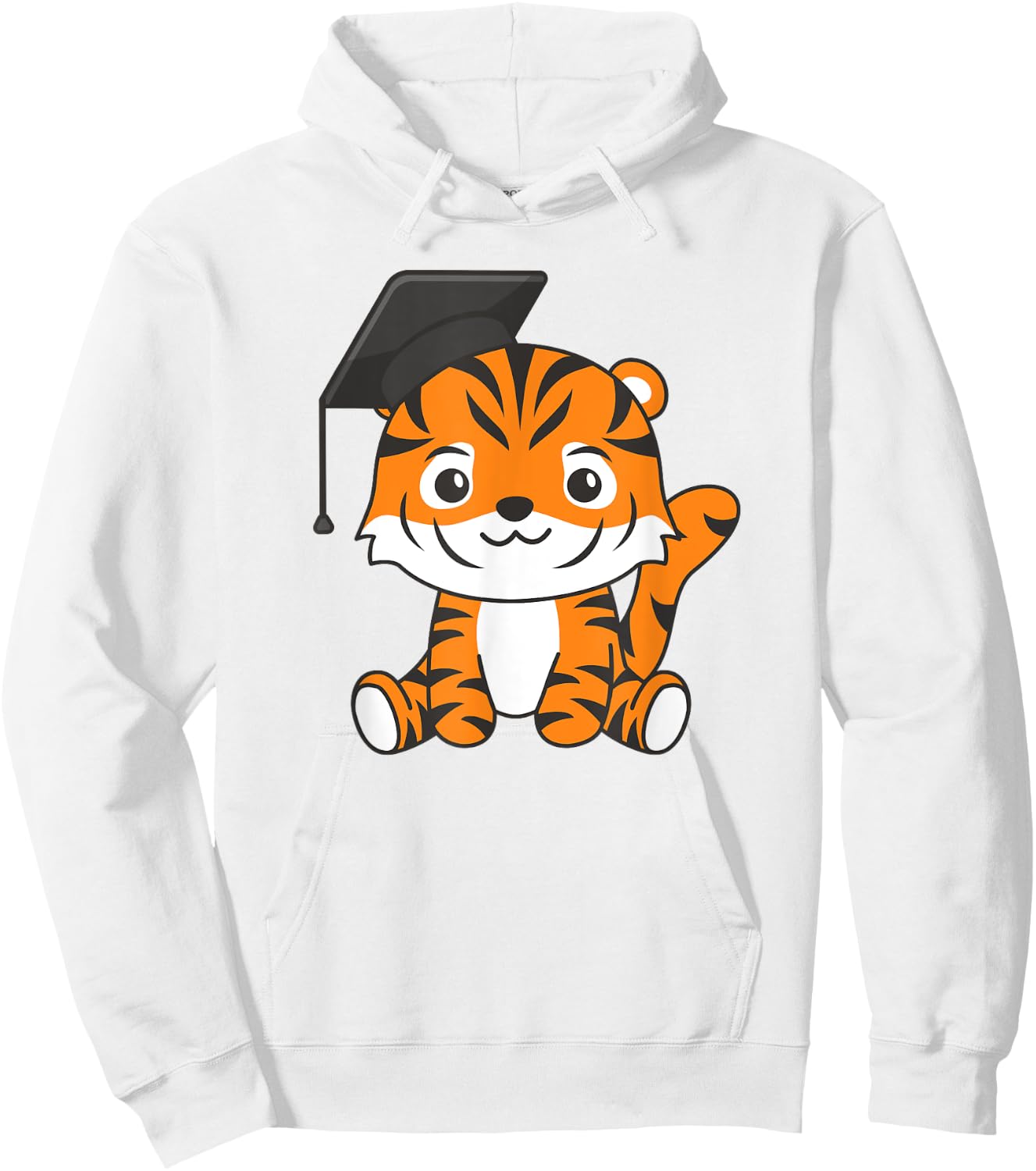 Kids School Kindergarten Tiger Graduation Hoodie - Hoodie | White