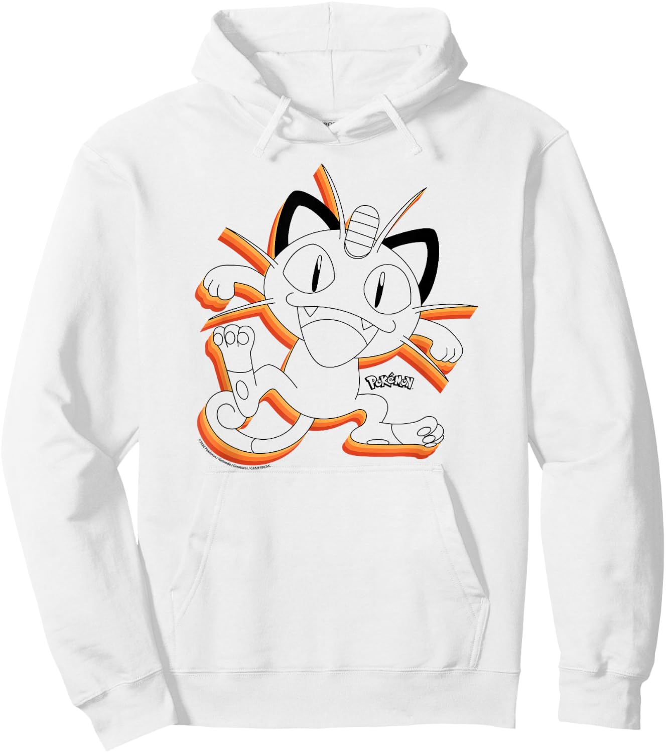 Pokémon - Meowth Repeat Hoodie - Hoodie | White