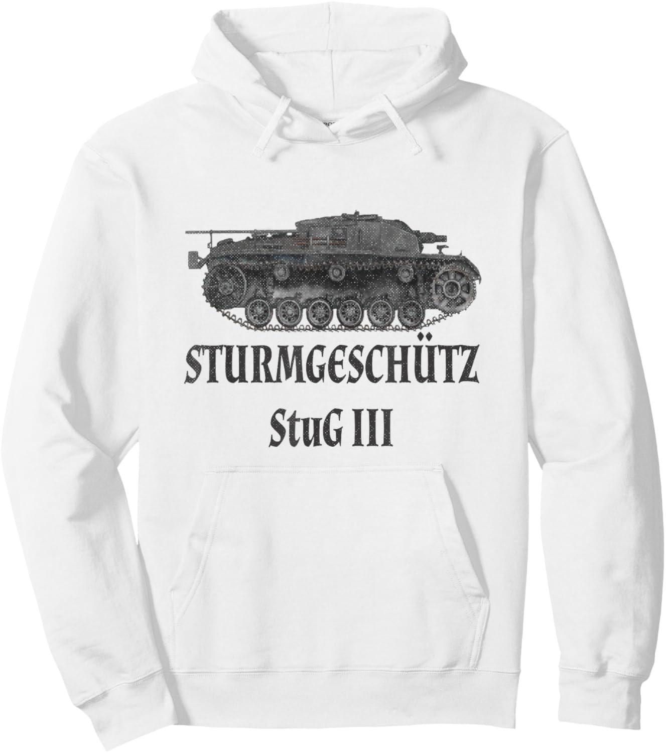 WW2, storm protection III, StuG III, army, Germany tank Hoodie - Hoodie | White