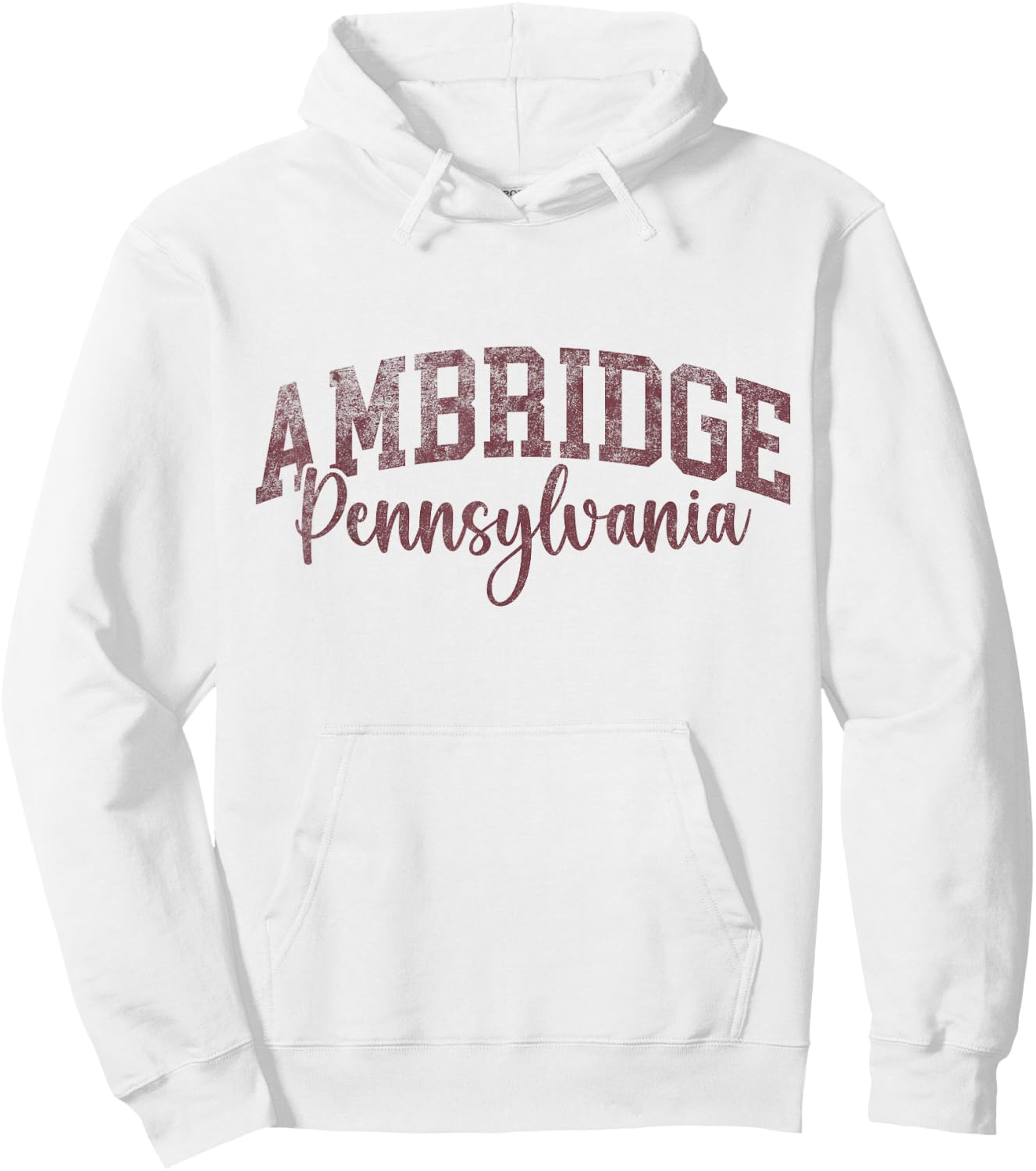 Ambridge Pennsylvania, Bridger Pride 15003 Hoodie - Hoodie | White
