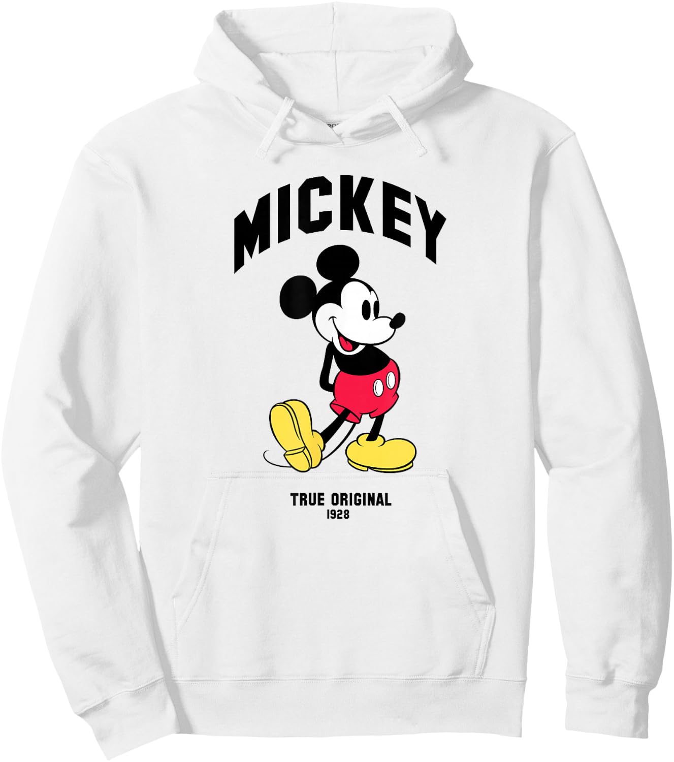 Disney Mickey And Friends Classic Mickey True Original Logo Hoodie - Hoodie | White