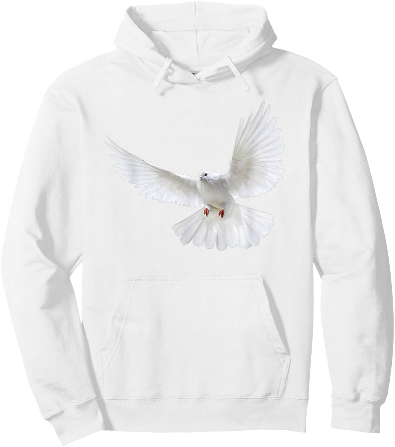 Beautiful Flying Peaceful White Dove Photo Silhouette Hoodie - Hoodie | White