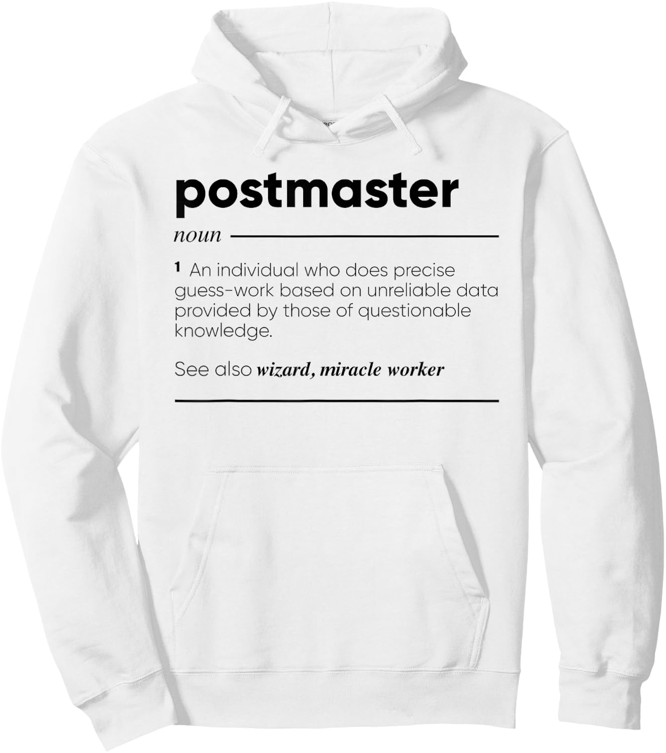 Gifts For Postmaster Postmaster Funny Definition Hoodie - Hoodie | White