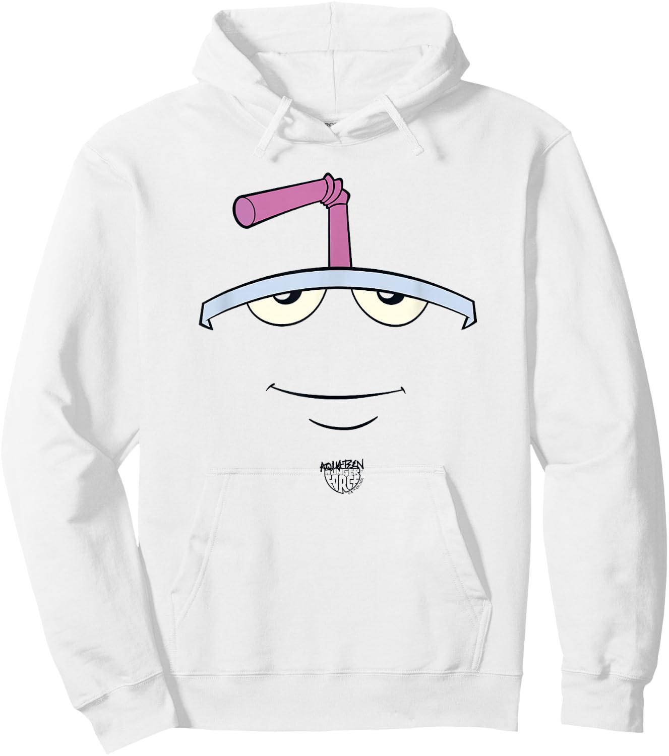 Aqua Teen Hunger Force Master Shake Big Face Hoodie - Hoodie | White
