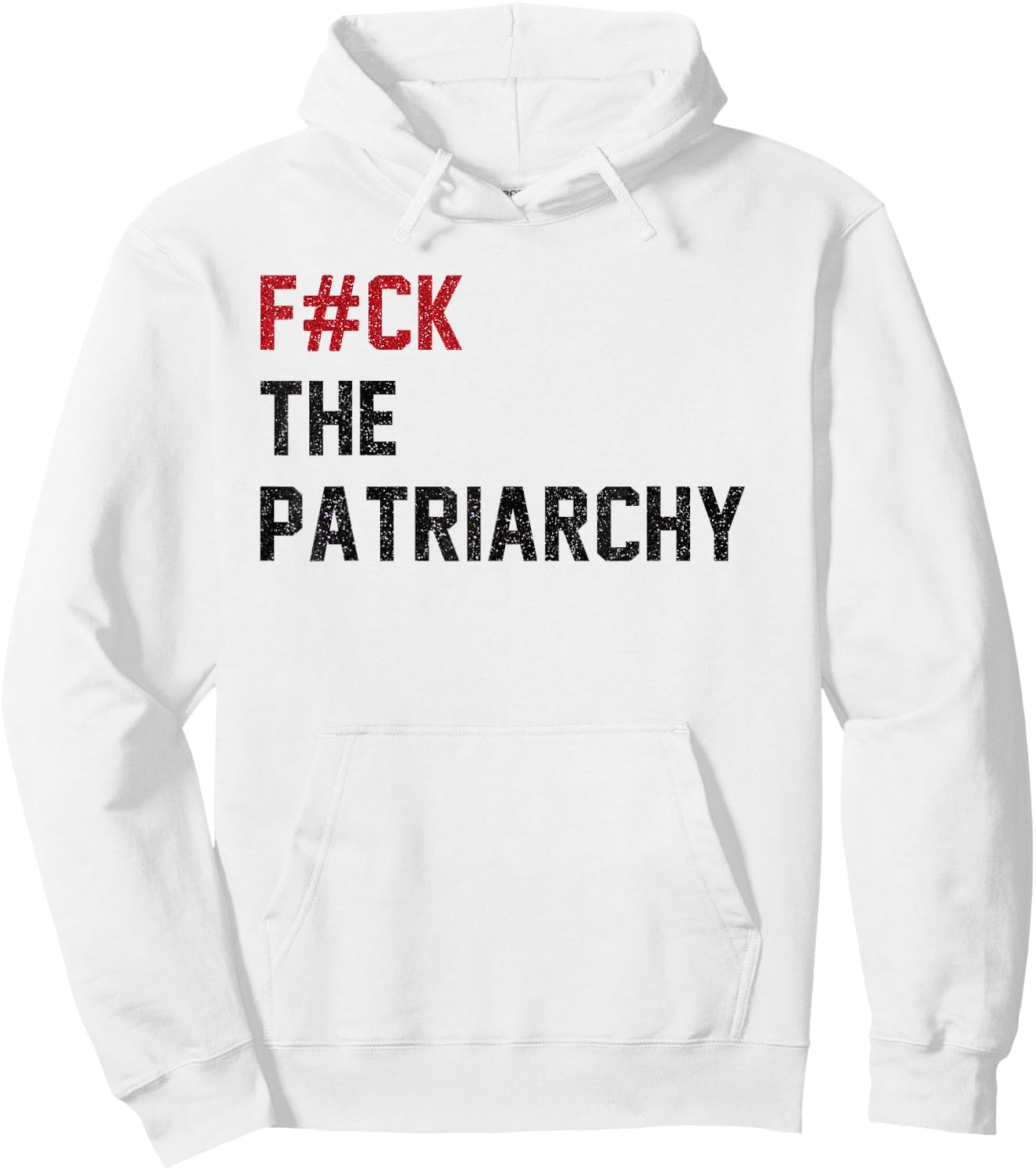 F#ck the Patriarchy Funny Feminist Quote Cute Feminism Women Hoodie - Hoodie | White