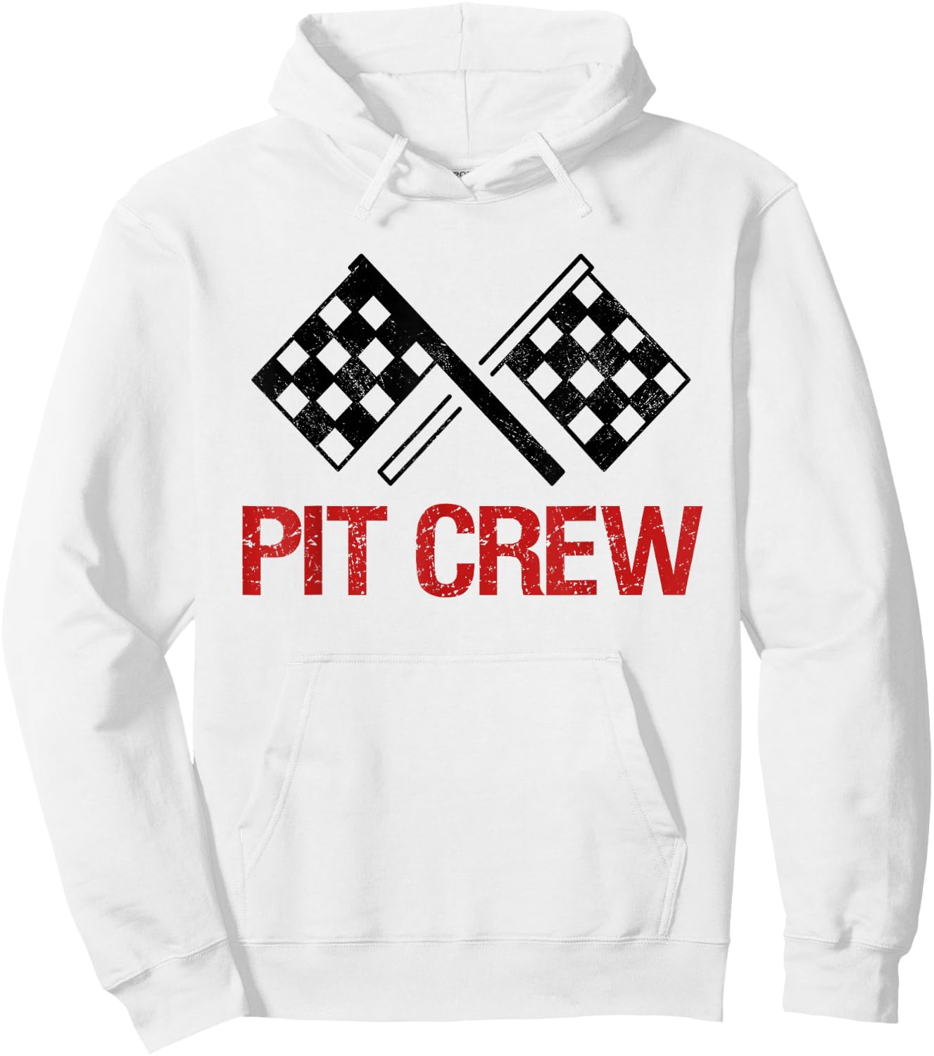 Pit Crew for Racing Car Parties Hoodie - Hoodie | White