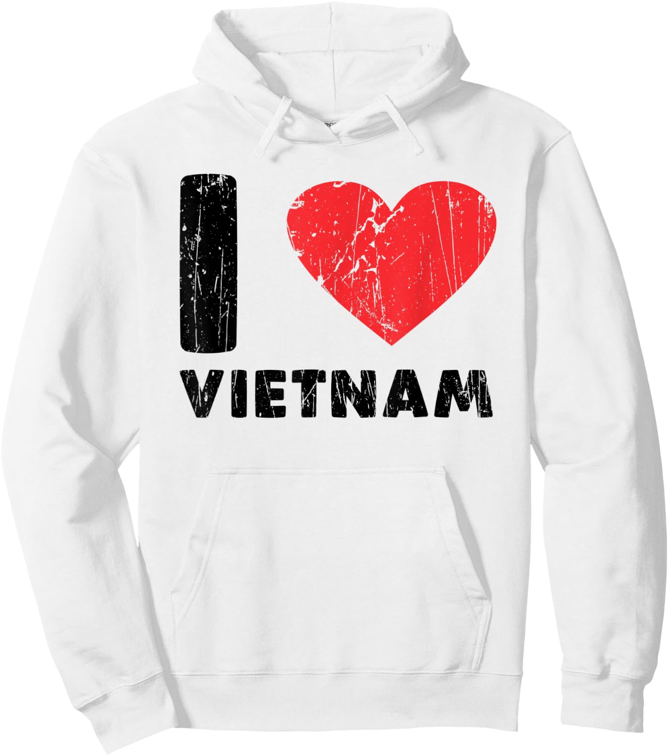 I Love Vietnam I Heart Vietnam Family Travel Vietnam Flag Hoodie - Hoodie | White