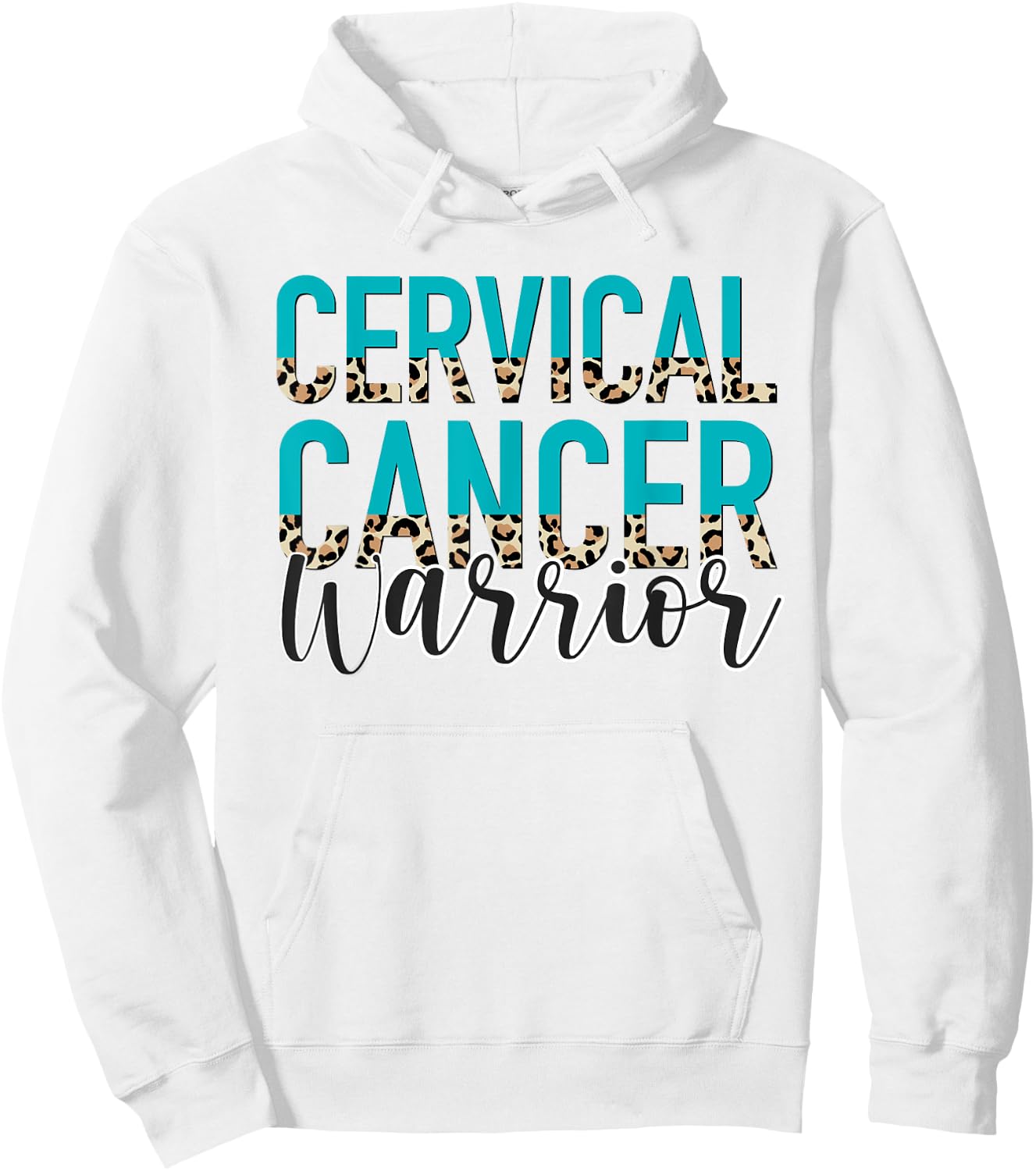 Cervical Cancer Warrior - Cervical Cancer Awareness Month Hoodie - Hoodie | White