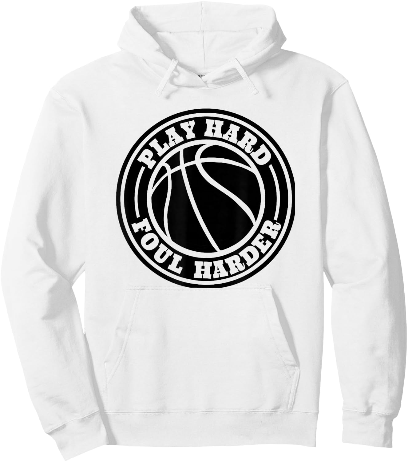 Player Hoops - Bball Streetball Basketball Fouls Hoodie - Hoodie | White