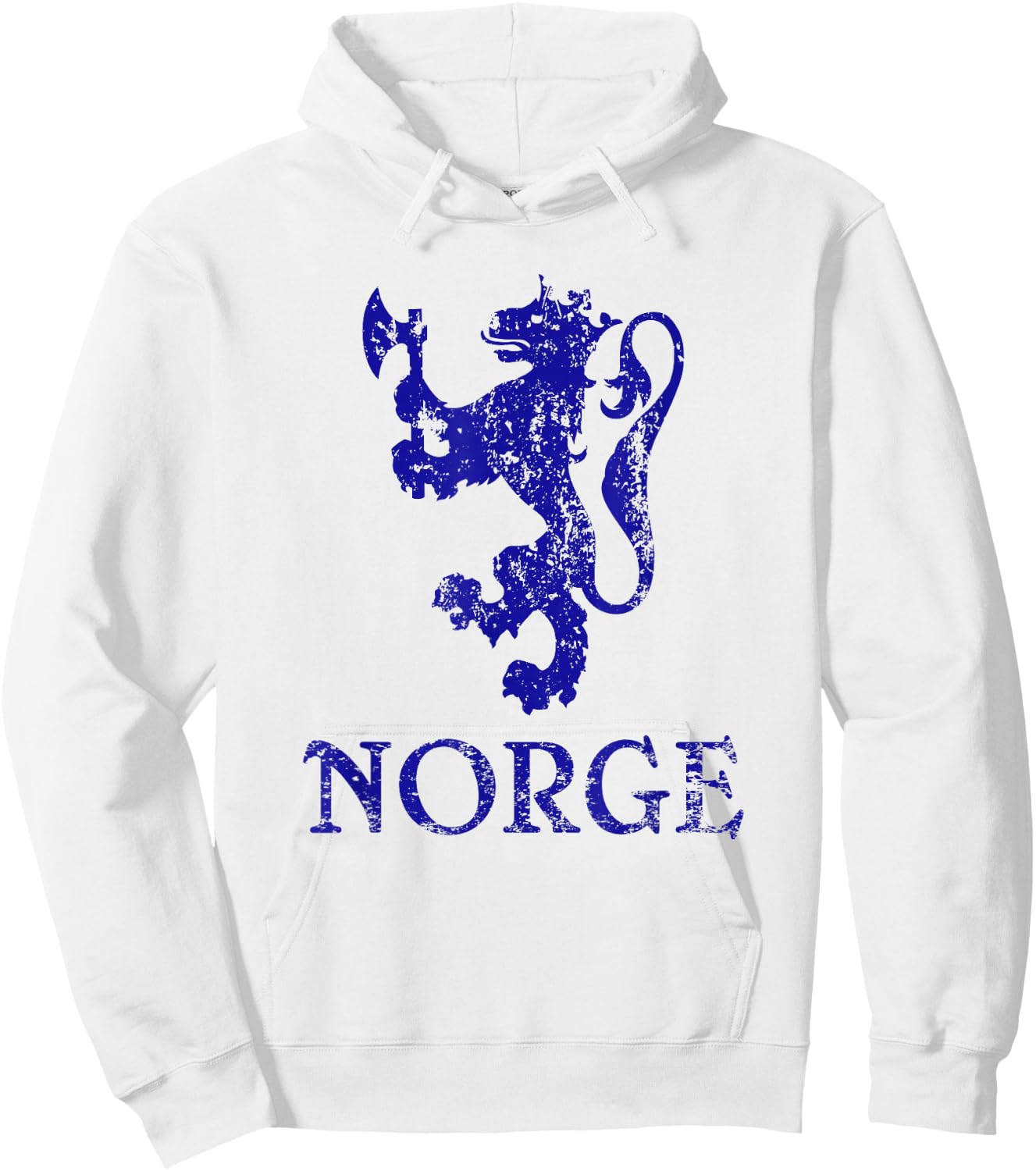 Norge Norway Lion Symbol Norwegian Pride Hoodie - Hoodie | White