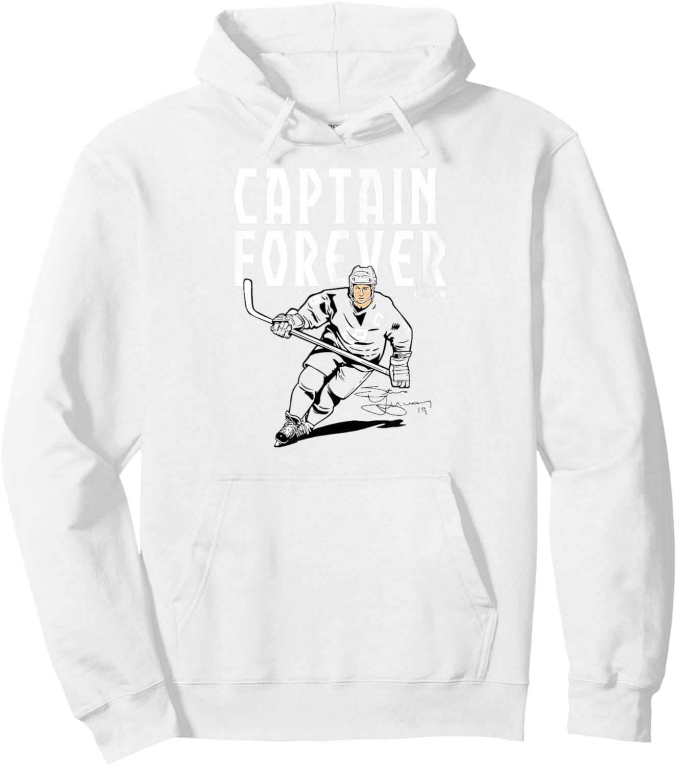 Steve Yzerman - Captain Forever - Detroit Hockey Hoodie - Hoodie | White