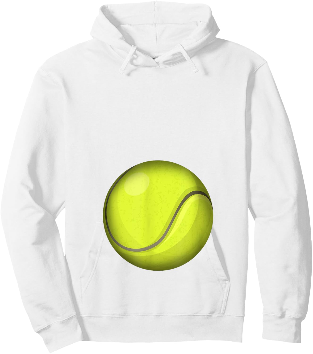 Funny Tennis Player Belly Pregnant Mama Hoodie - Hoodie | White