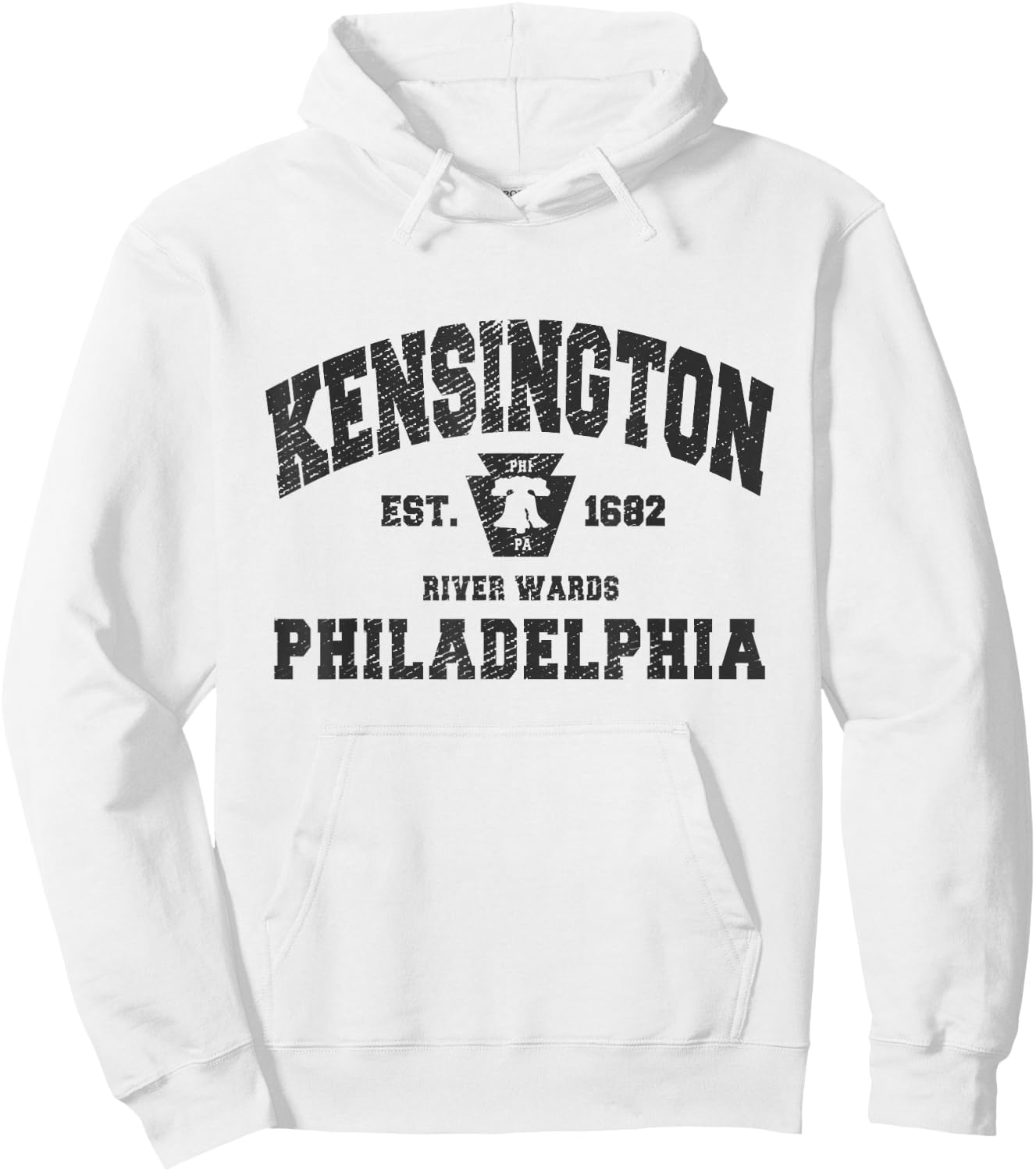Kensington Philadelphia PA Neighborhood River Wards Philly Hoodie - Hoodie | White