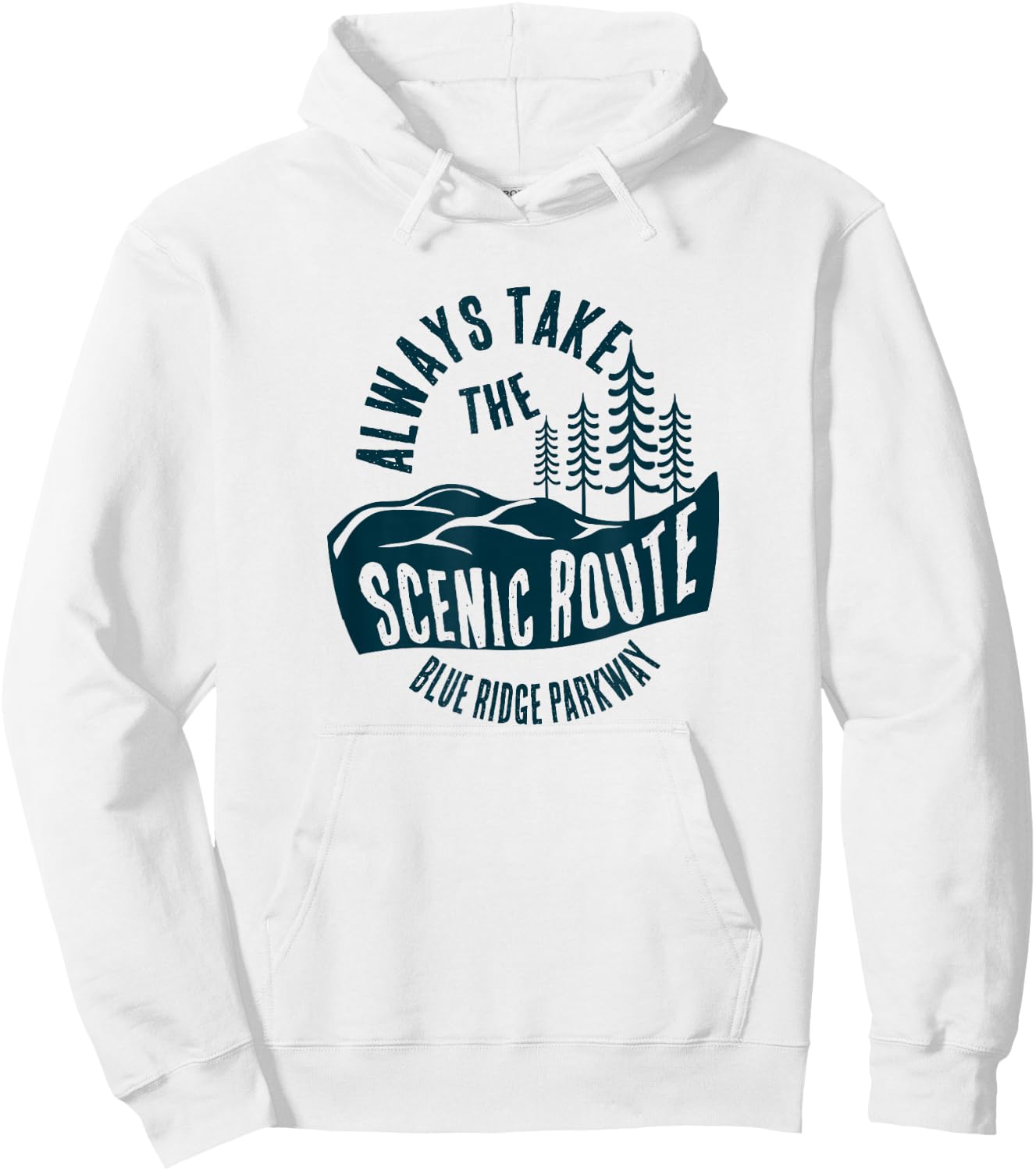 Blue Ridge Parkway National Park Scenic Route Hoodie - Hoodie | White