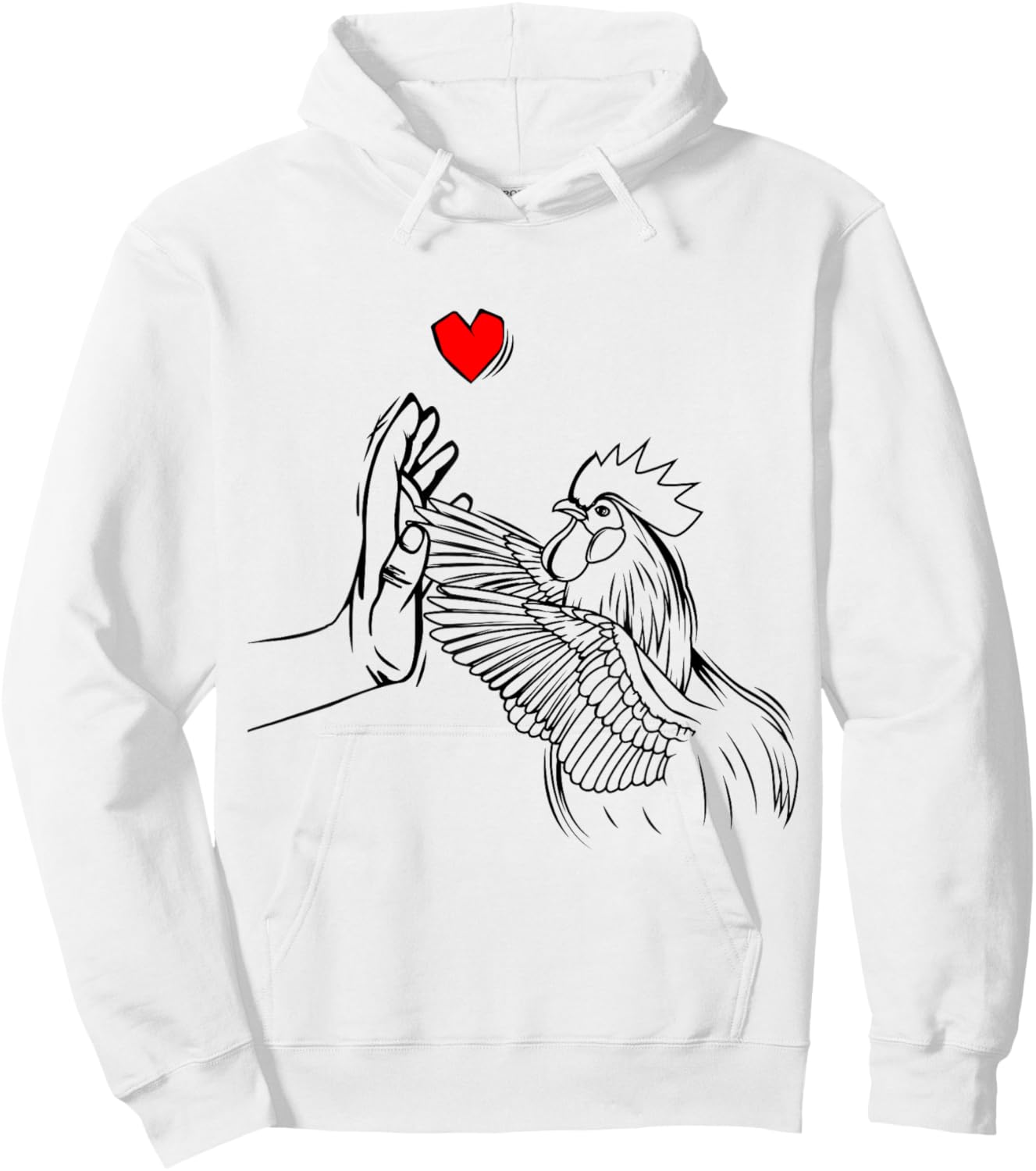 Chicken Love Women Farmer Girls Kids Hoodie - Hoodie | White