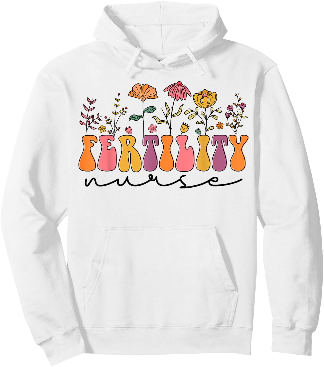 In Vitro Fertilization IVF Nurse, Cute Fertility Nurse Hoodie - Hoodie | White