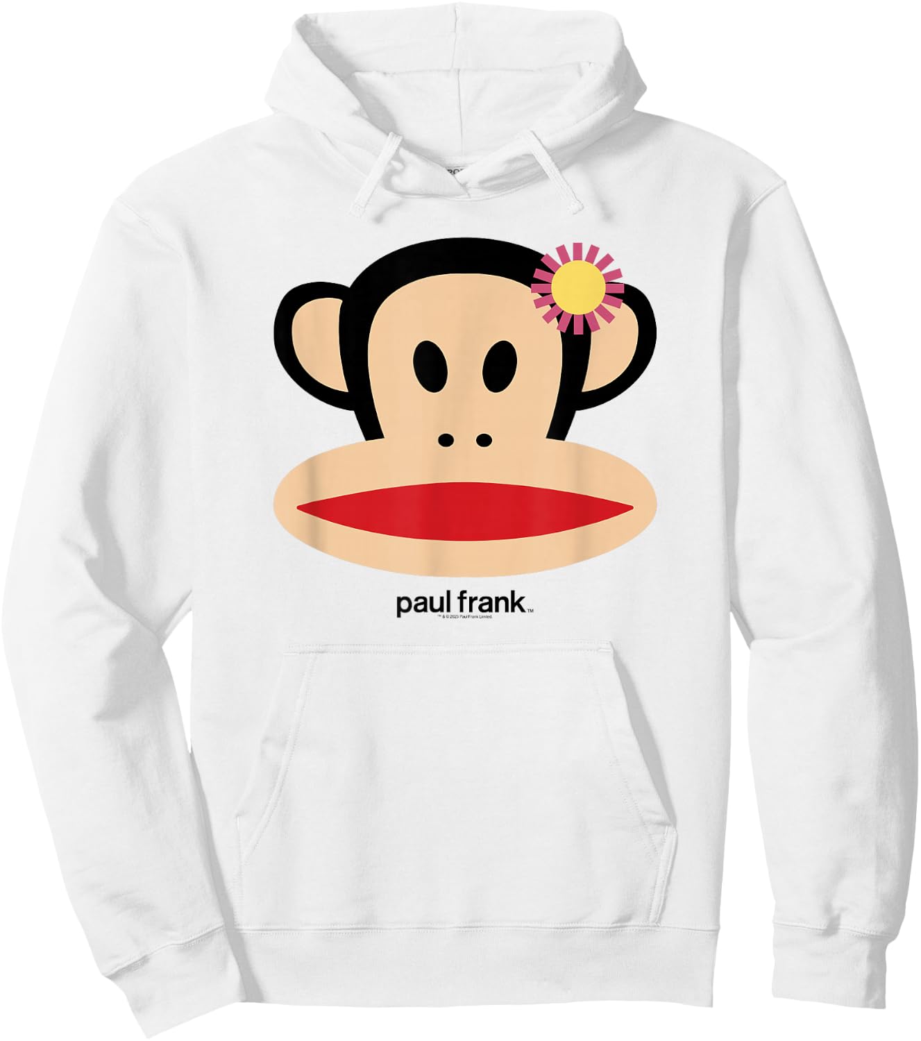 Paul Frank Spring Time Julius Flower Decor Face Portrait Hoodie - Hoodie | White