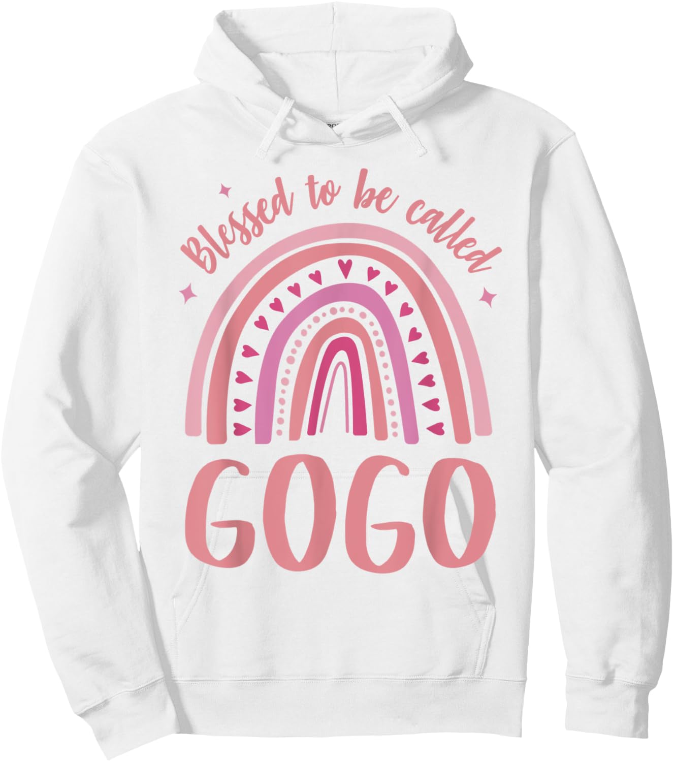 Gogo Grandma Blessed to be called Gogo Hoodie - Hoodie | White