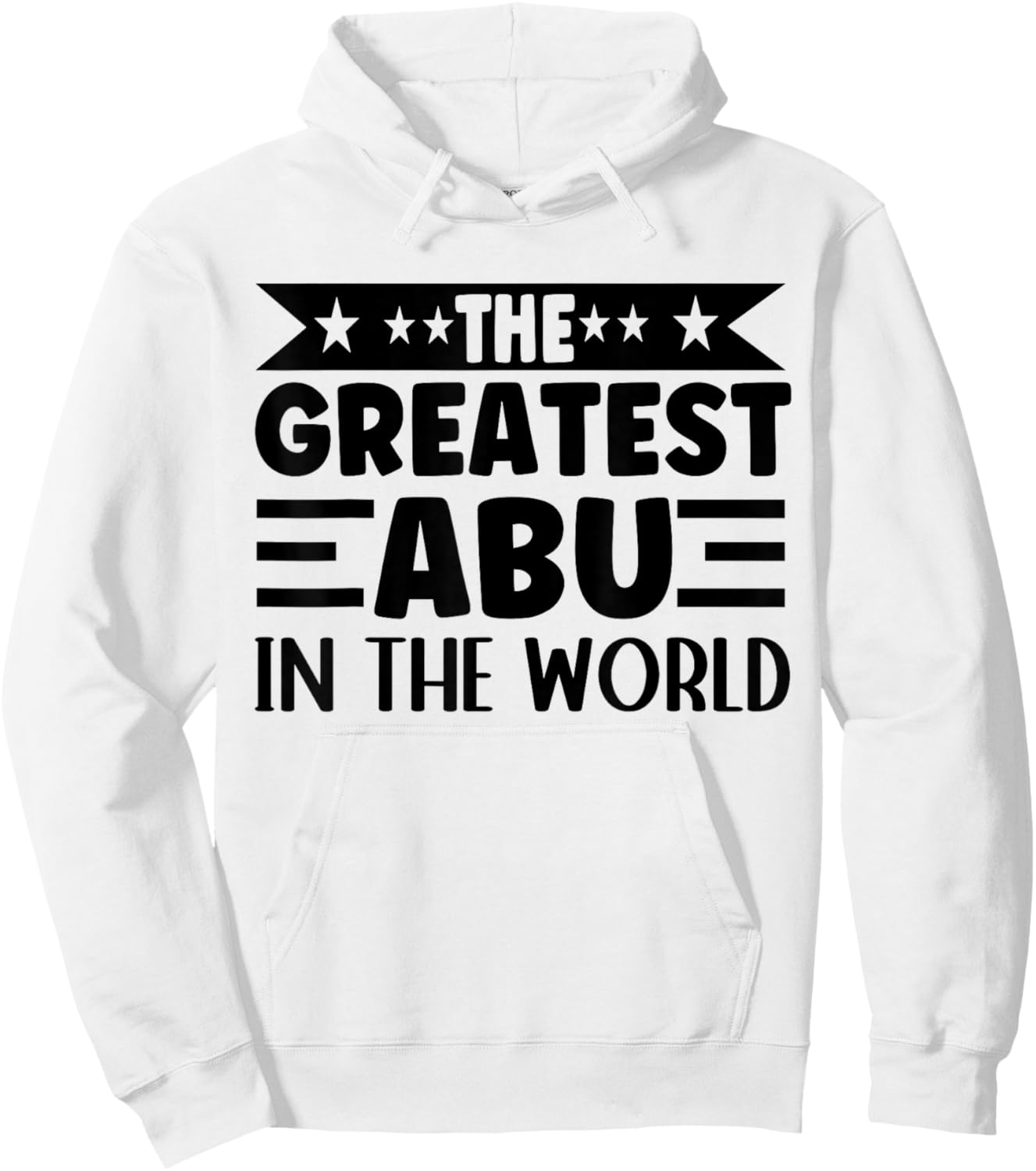 The Greatest Abu In The World Abu Name Arabic Father's Day Hoodie - Hoodie | White