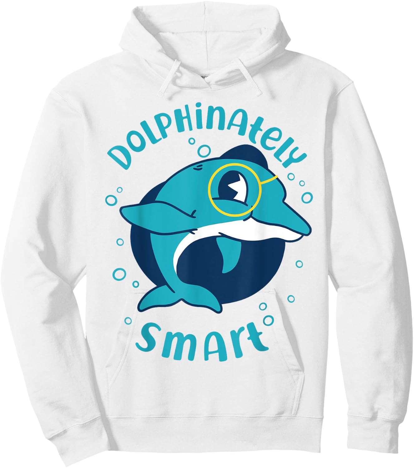 Dolphin Dolphinateley Smart Hoodie - Hoodie | White