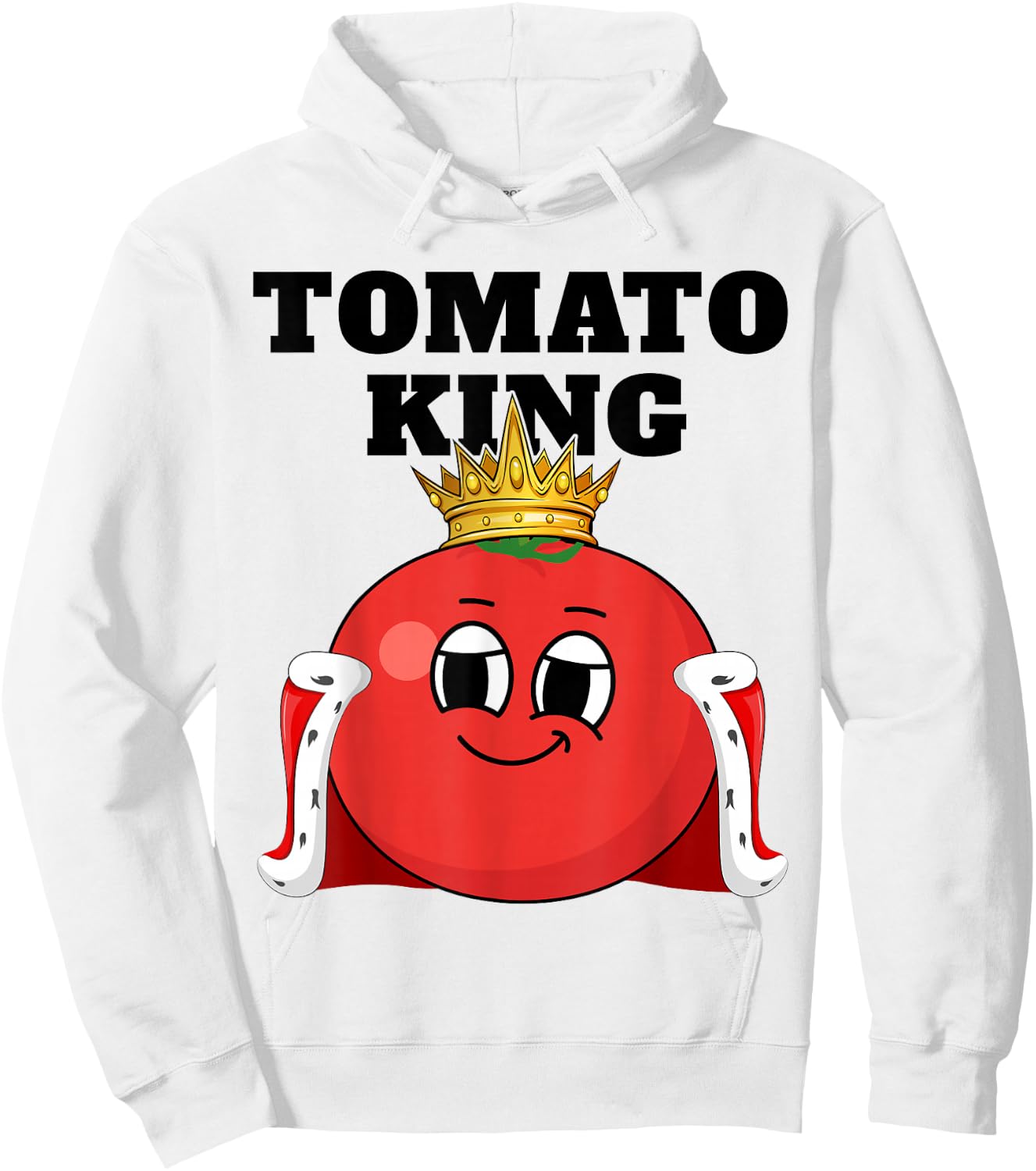 Tomato King | Boys Tomato Lover | Tomato Hoodie - Hoodie | White