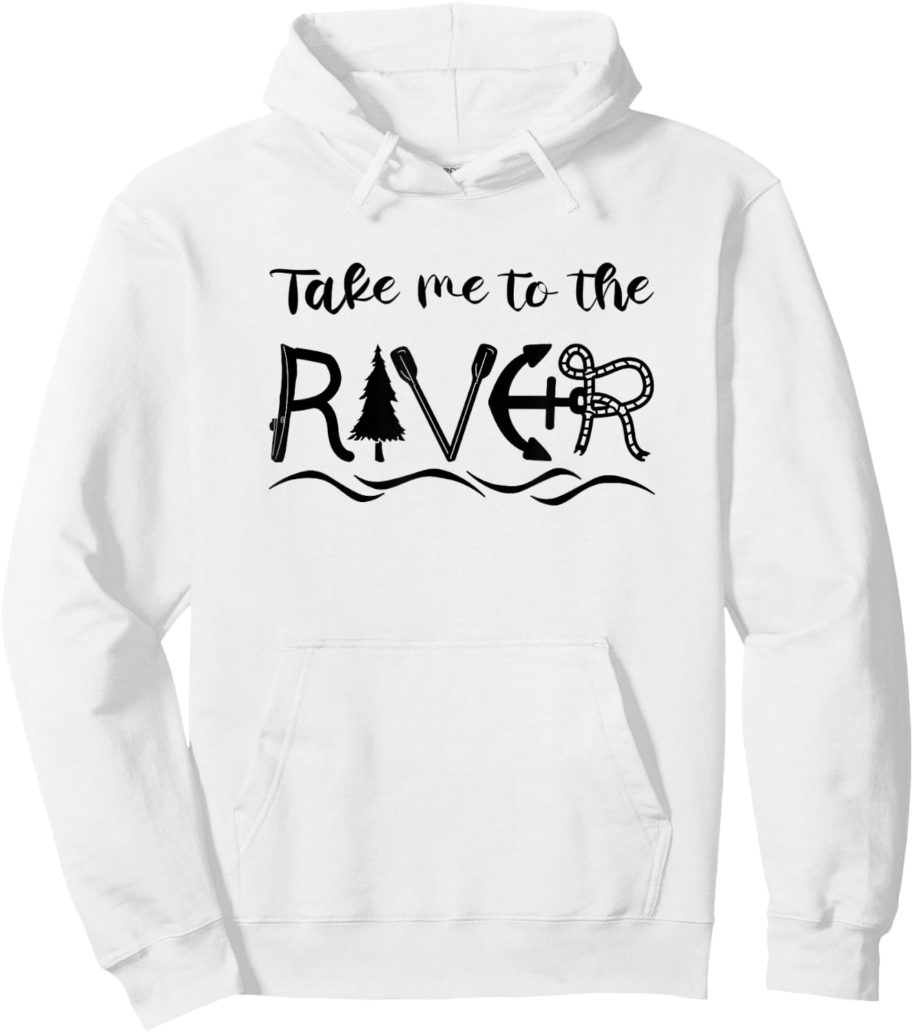 Take Me to a River - Rafting River Tubing Summer Outdoor Hoodie - Hoodie | White