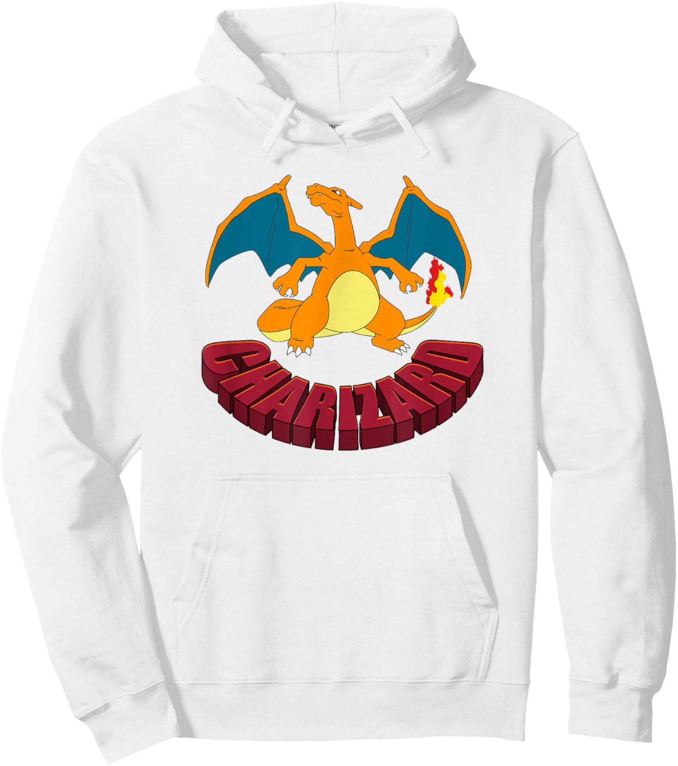 Pokémon Charizard Stoic Pose Poster Hoodie - Hoodie | White