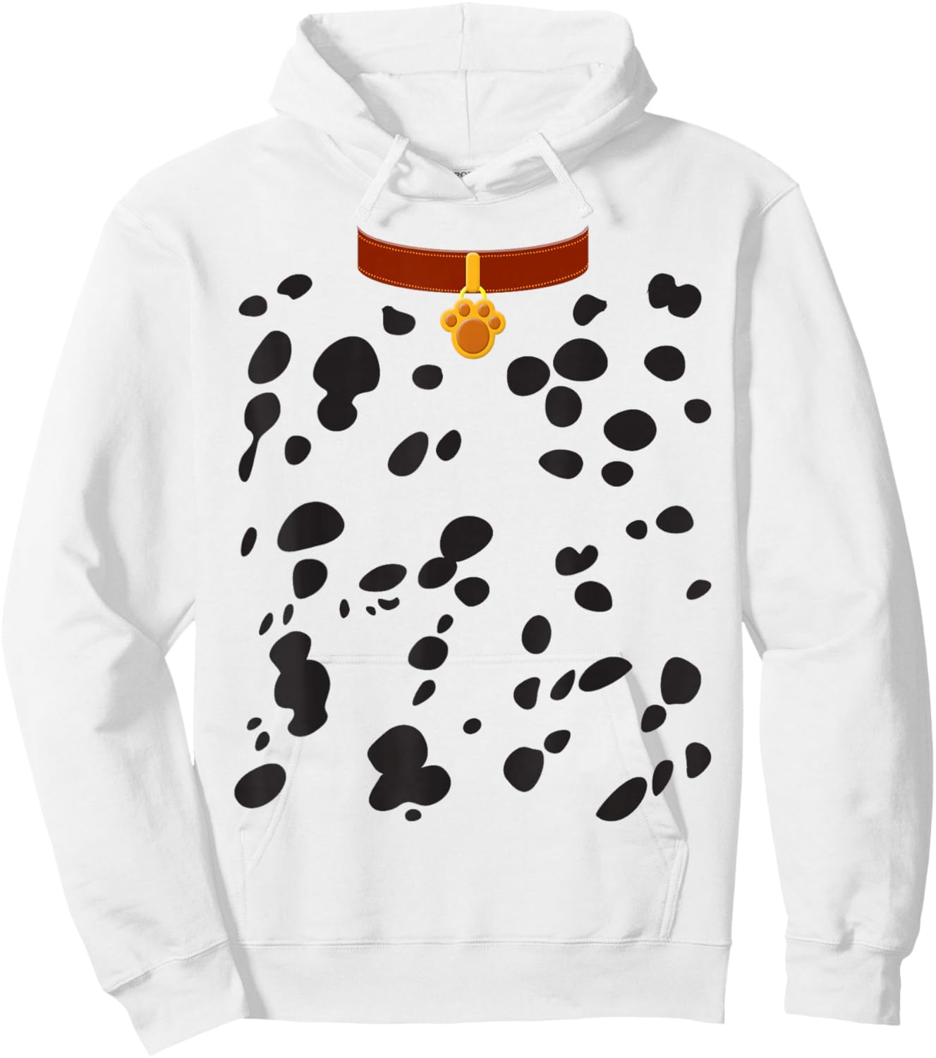 Dog Dalmatian Costume Dalmations Spots Puppy Print Halloween Hoodie - Hoodie | White