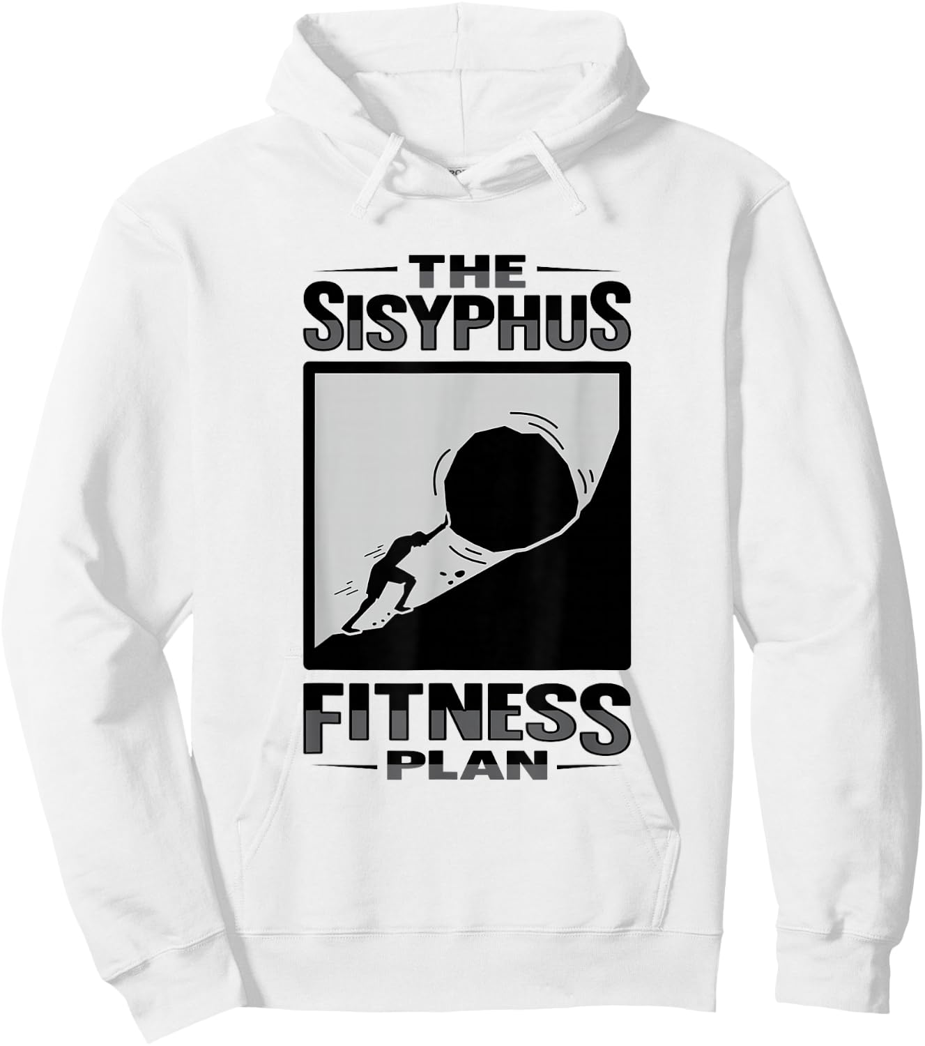 Sisyphos Philosophy Design for a Philosophy Student Hoodie - Hoodie | White