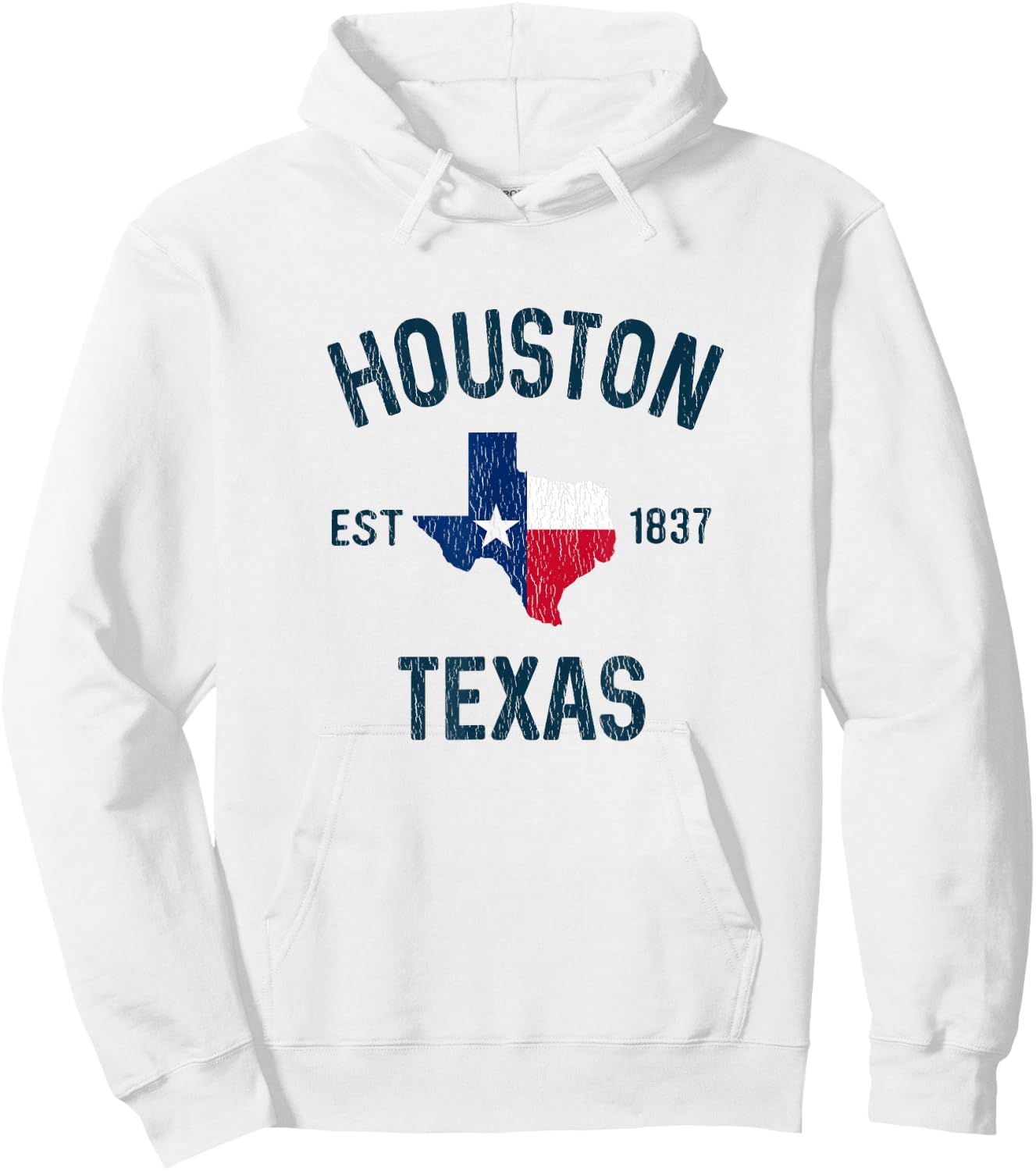 Houston Texas Gifts Souvenirs Men Women Kid Est 1837 Houston Hoodie - Hoodie | White