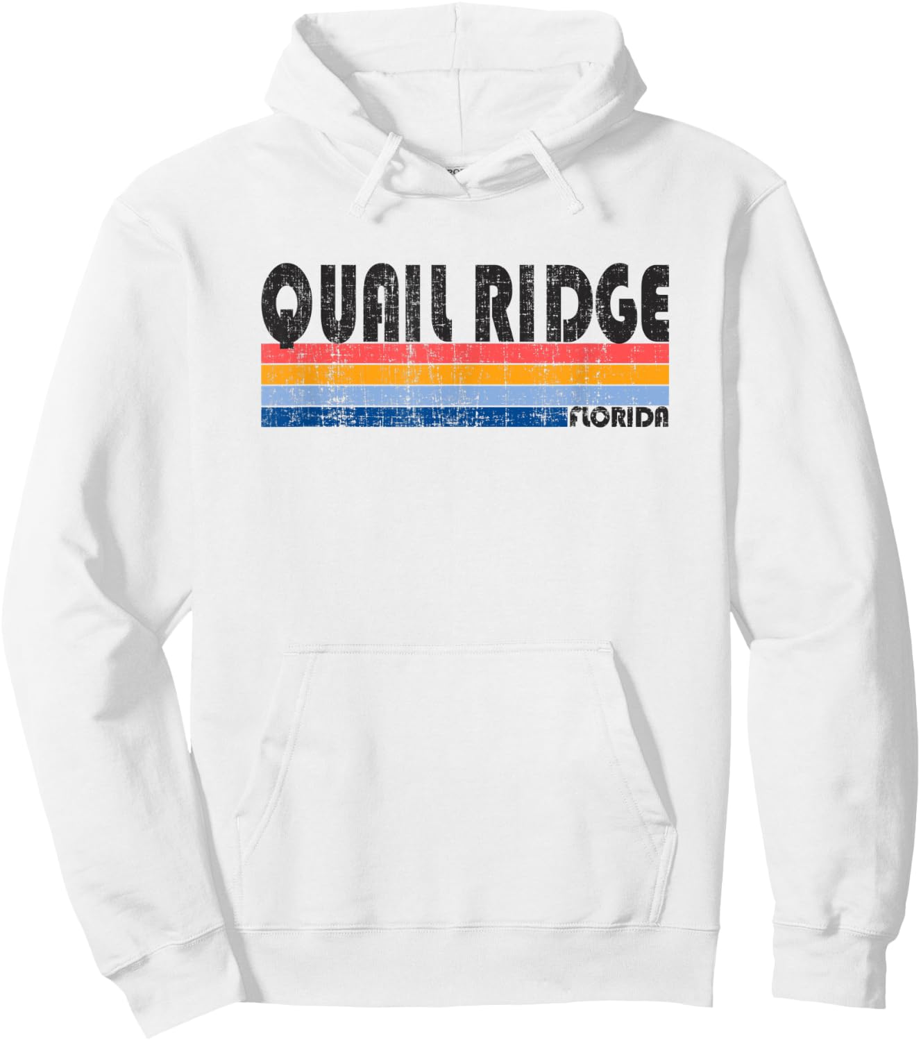 Vintage 70s 80s Style Quail Ridge, FL Hoodie - Hoodie | White