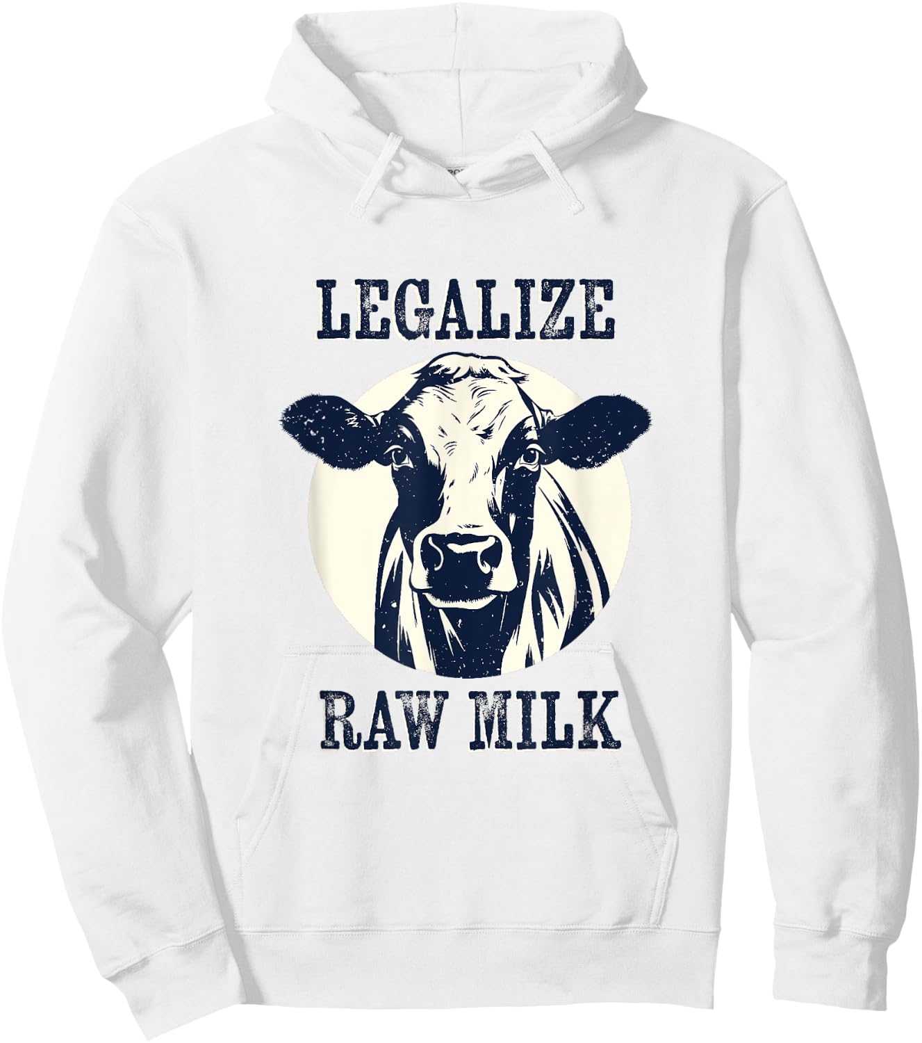 Legalize Raw Milk - Raw Milk Organic Homestead Free Range Hoodie - Hoodie | White