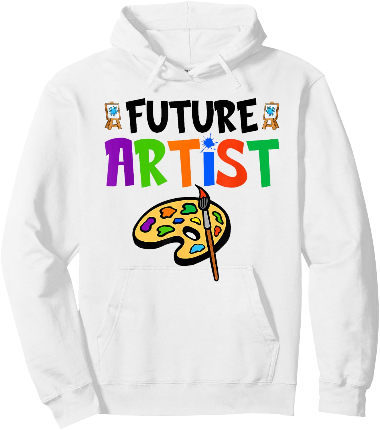 Future Artist, Colorful Painter Artist Kids Hoodie - Hoodie | White