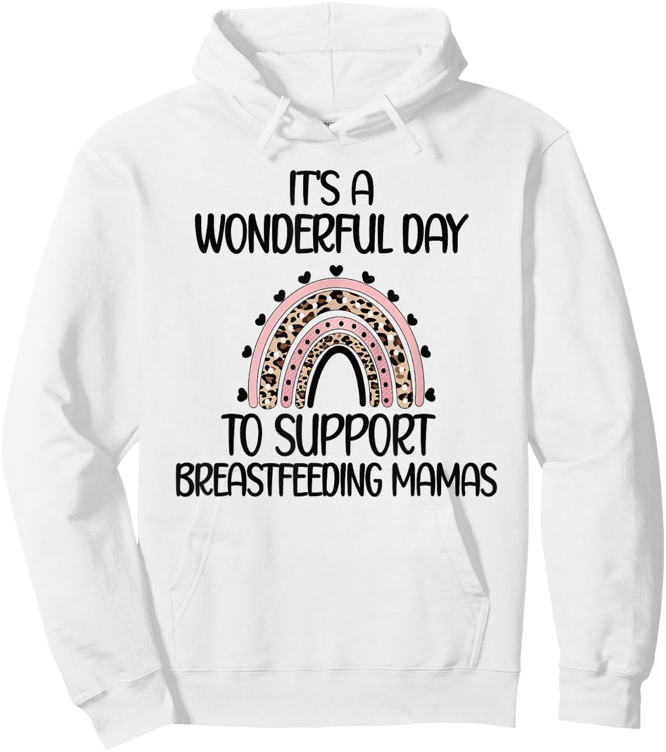 Support Breastfeeding Mamas Lactation Consultant Hoodie - Hoodie | White