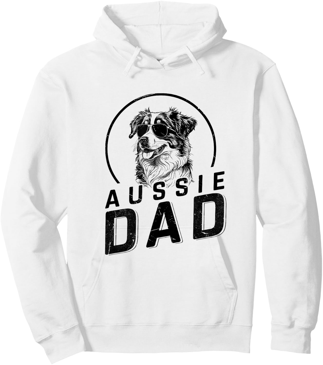 Aussie Dad Dog Owner Gifts Funny Dog Dad Christmas Hoodie - Hoodie | White