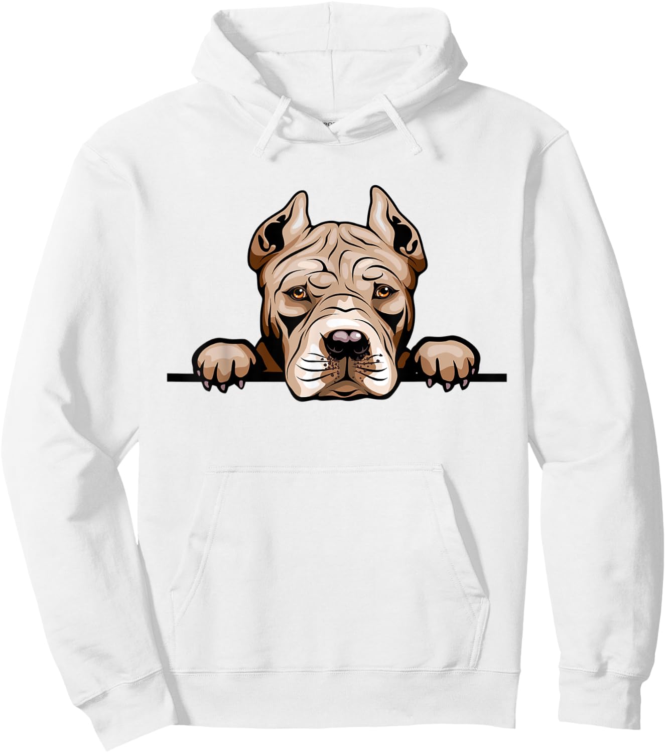 Pit Bull Dog Breed Popping Up Fun Pit Bull Owner Hoodie - Hoodie | White