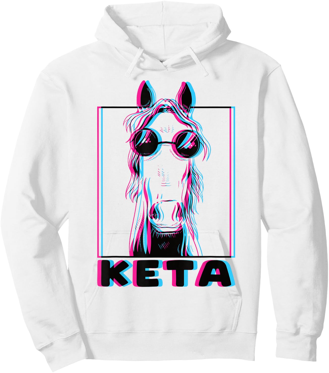 Funny Raver Animal Dj Party Festival Keta Hoodie - Hoodie | White