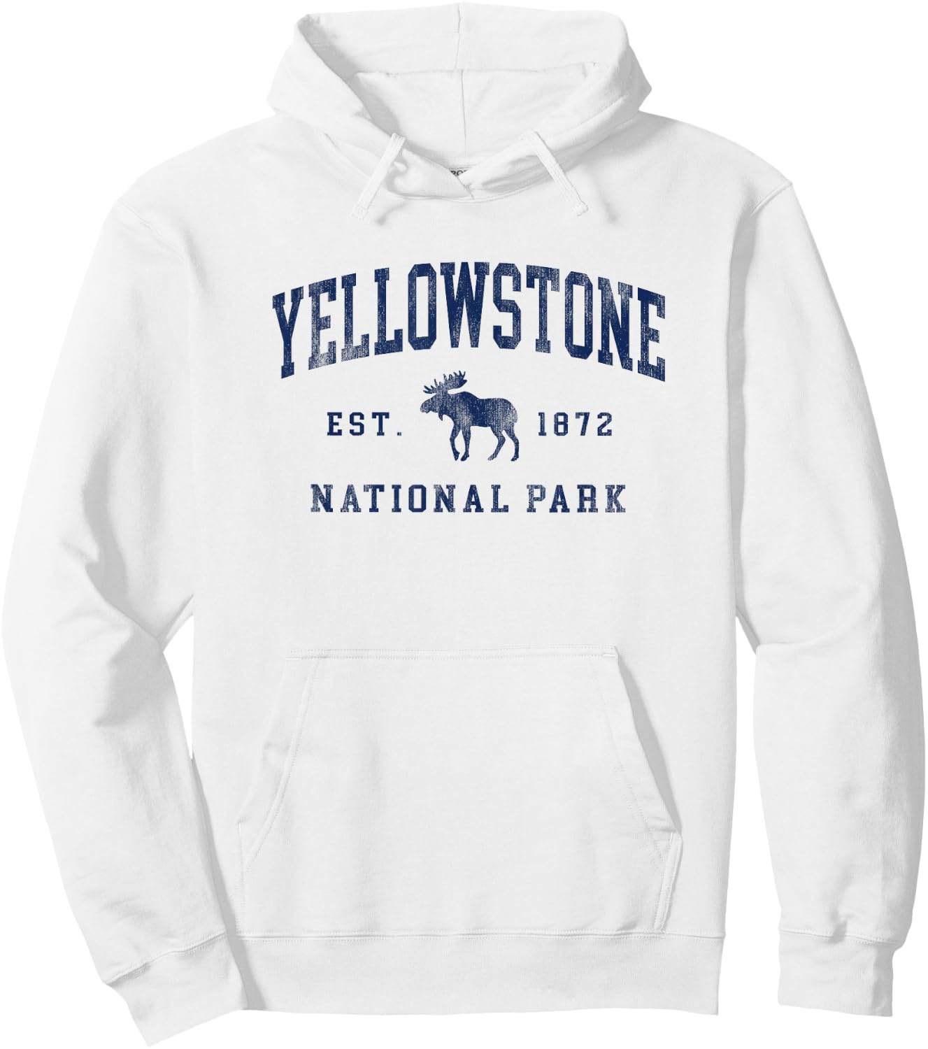 Yellowstone National Park 1872 Hiking Graphic Hoodie - Hoodie | White