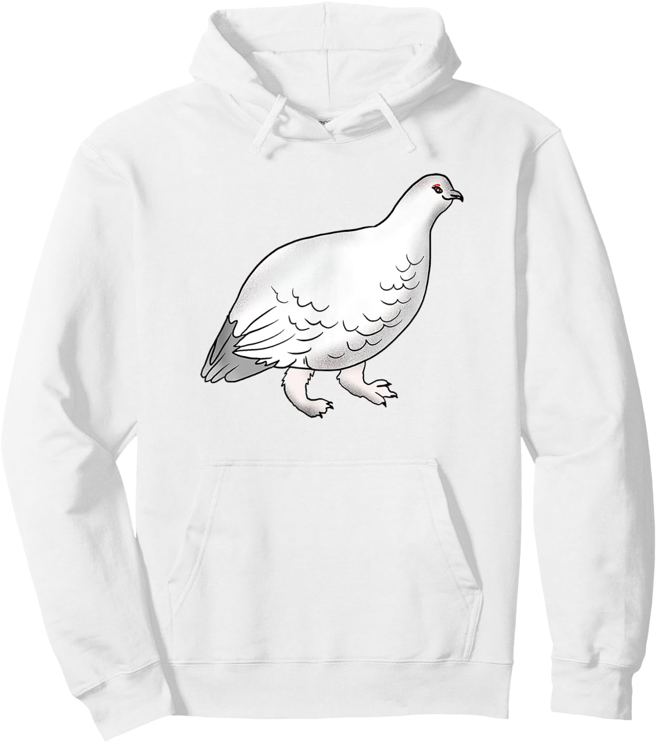 Kids Youth Teens Arctic Bird Rock Ptarmigan for Birds Lover Hoodie - Hoodie | White