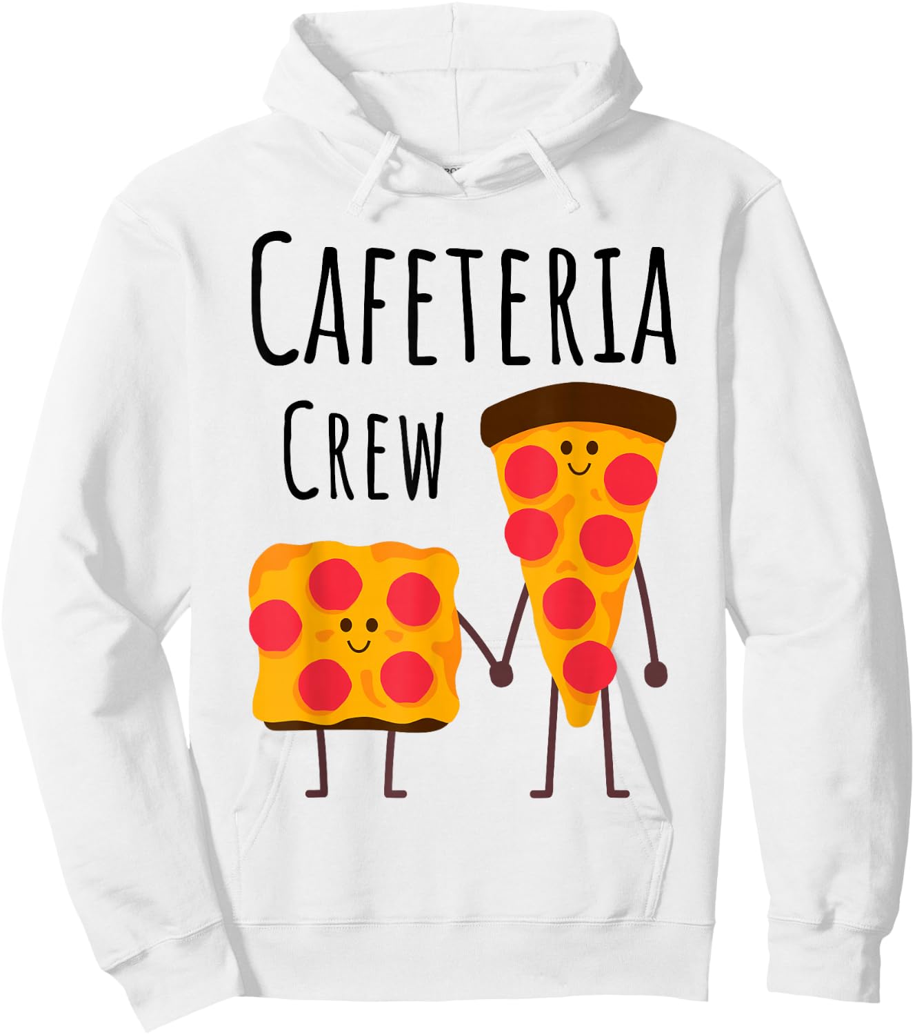 Cafeteria Crew School Lunch Lady Pizza Lover Squad Kids 2026 Hoodie - Hoodie | White