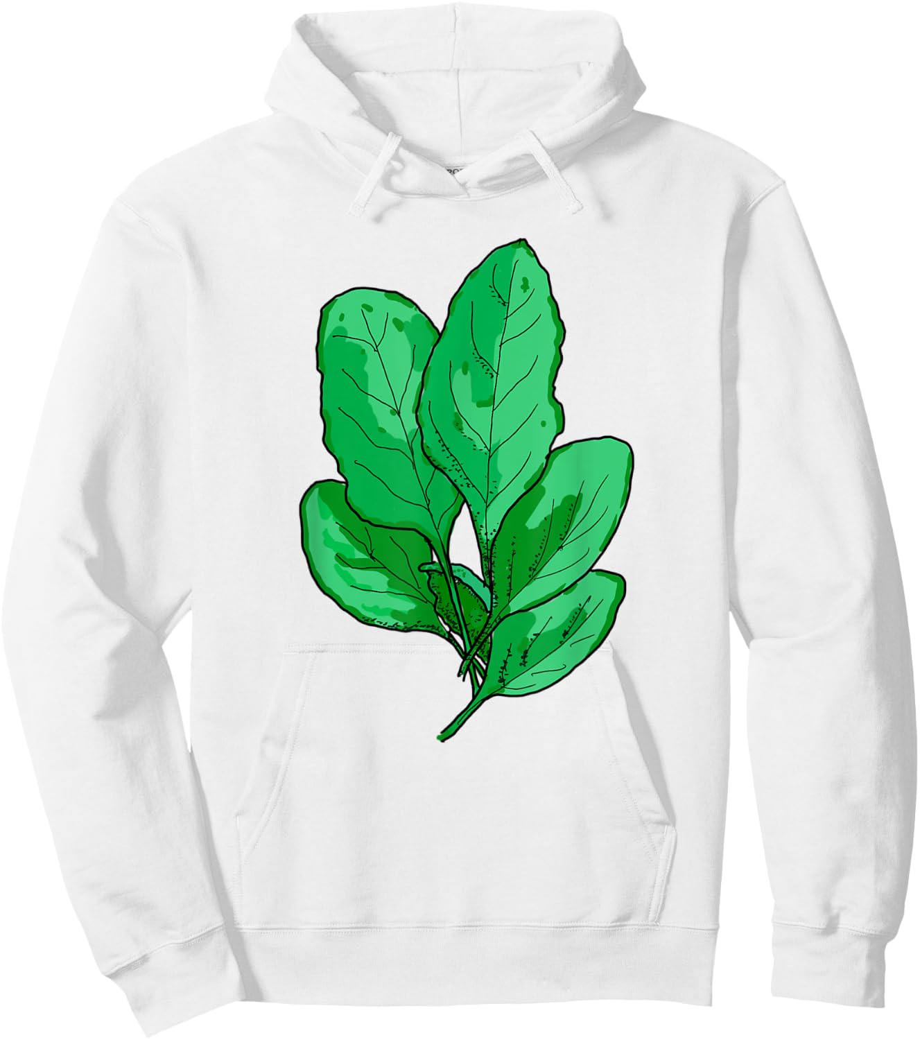Spinach Halloween Costume Gardening Farming Green Veggie Hoodie - Hoodie | White